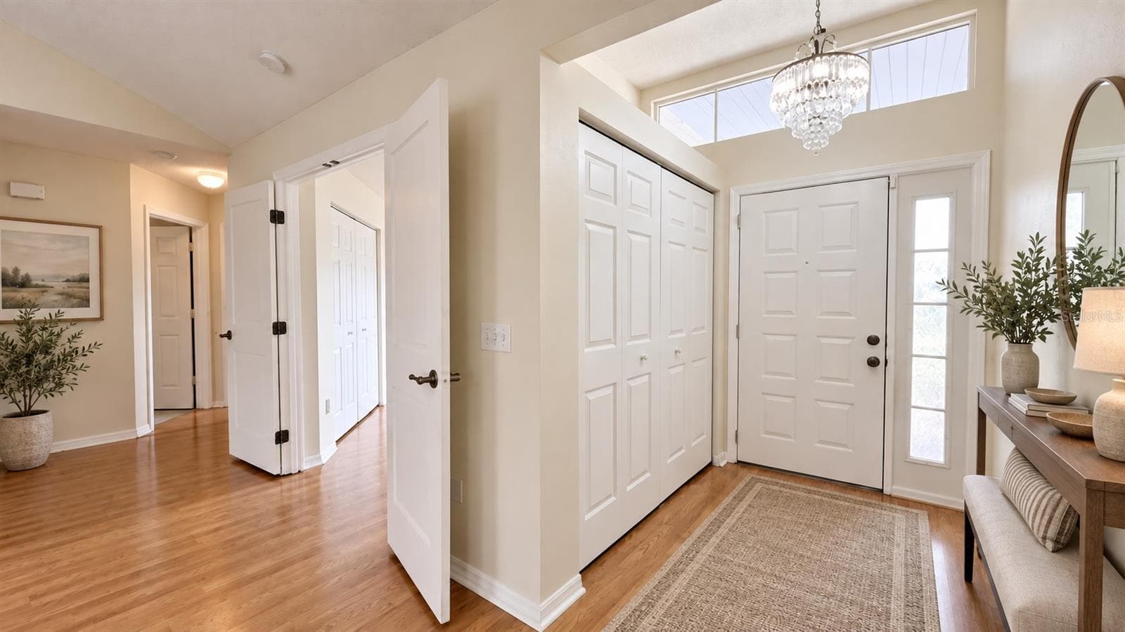 Welcoming foyer with storage. - 6501 SW 84TH PLACE RD, OCALA