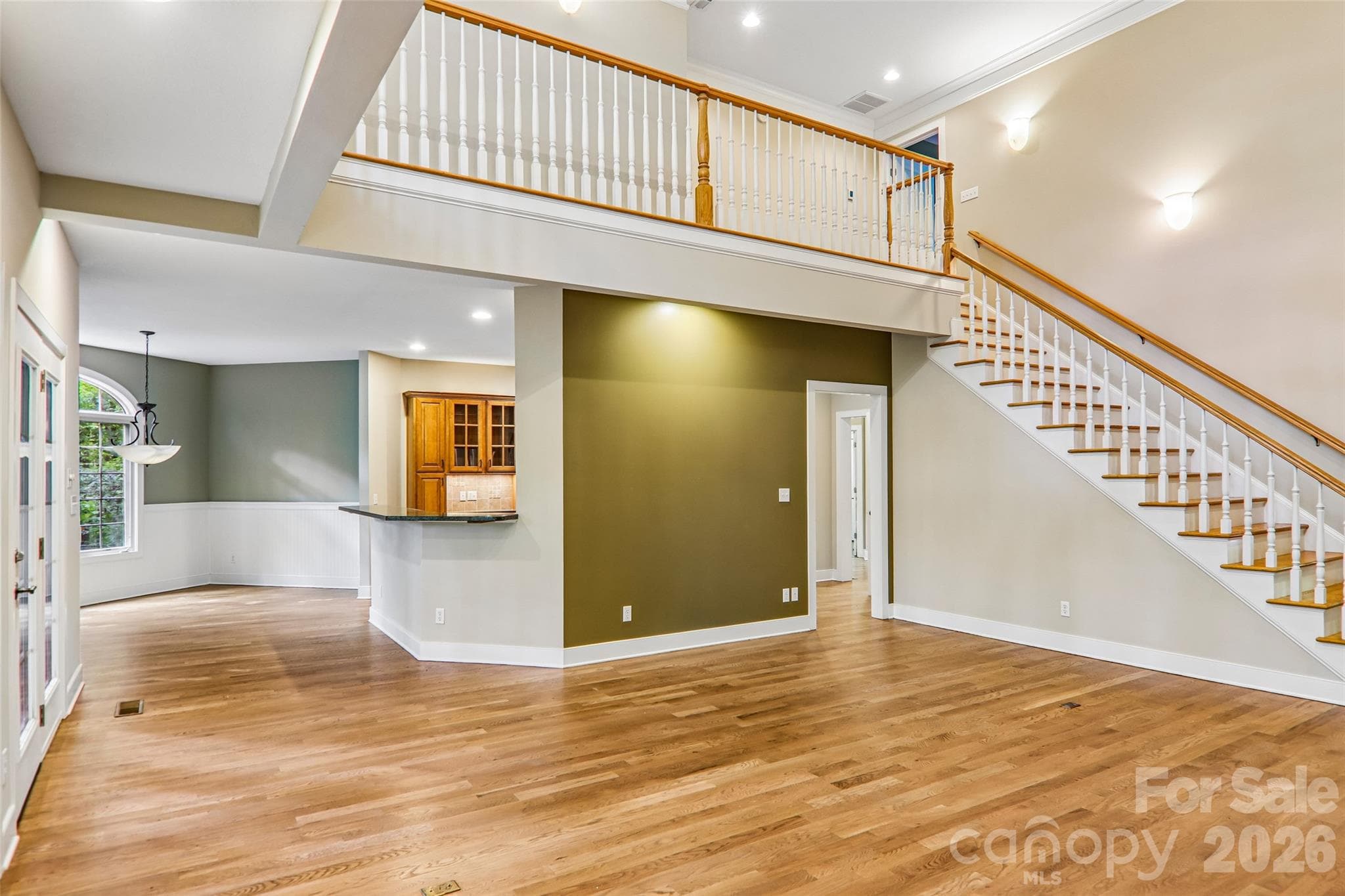 View into the dining room from the great room - 361 Mills River Way, Horse Shoe