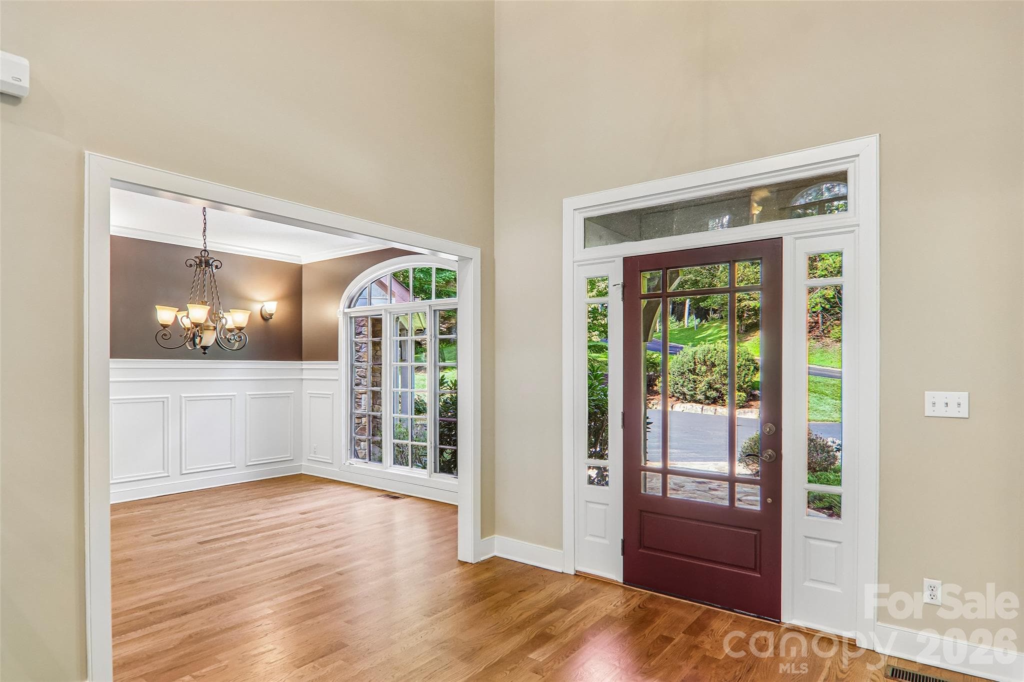 Foyer with views into the dining room - 361 Mills River Way, Horse Shoe