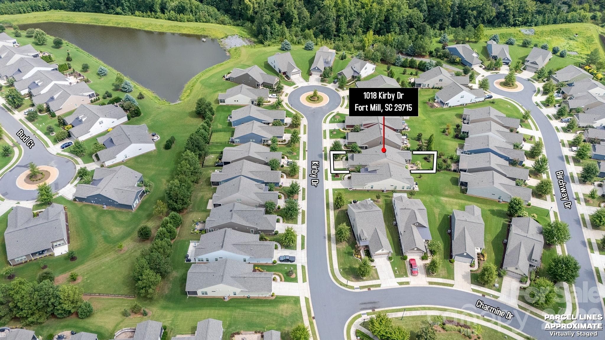 Aerial view - 1018 Kirby Drive, Fort Mill