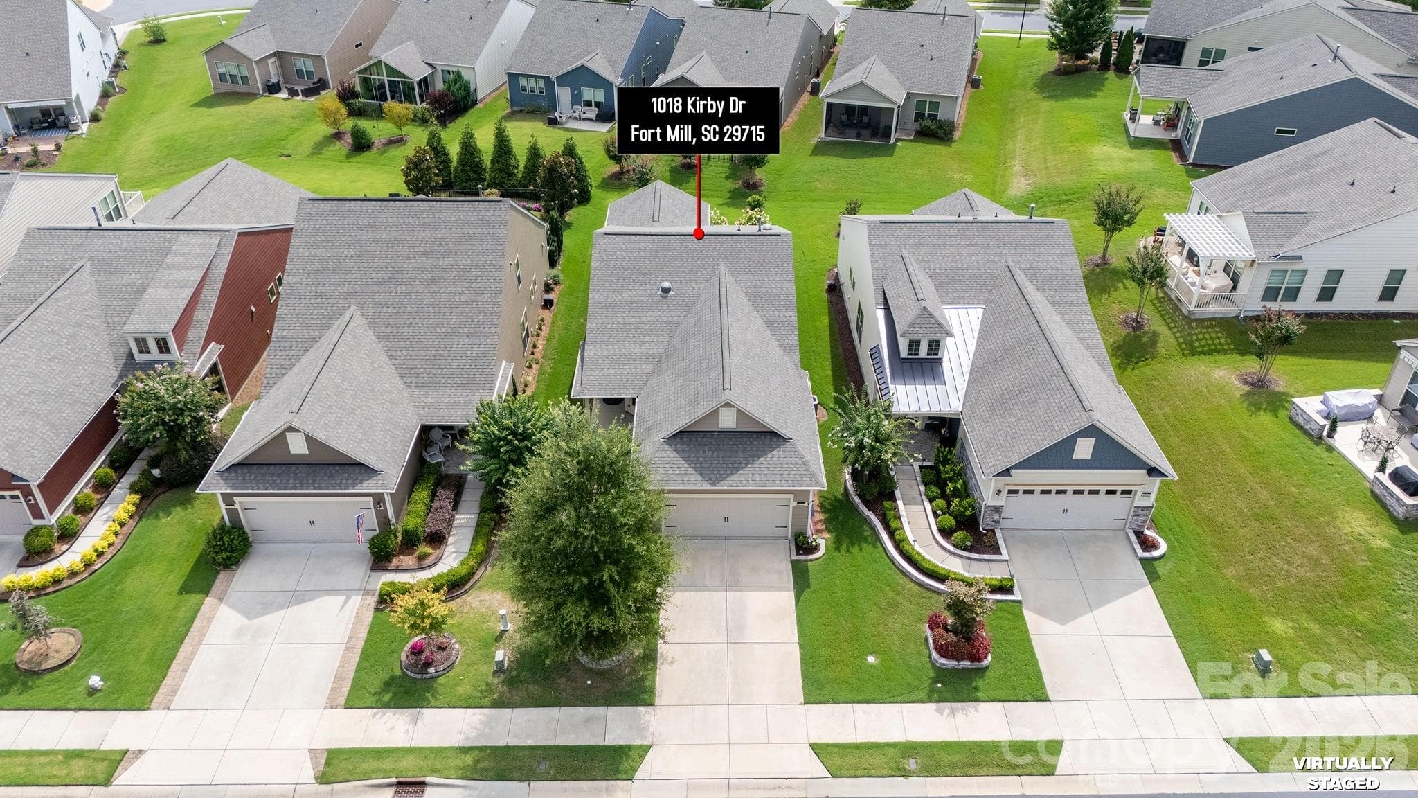 Aerial view of front - 1018 Kirby Drive, Fort Mill