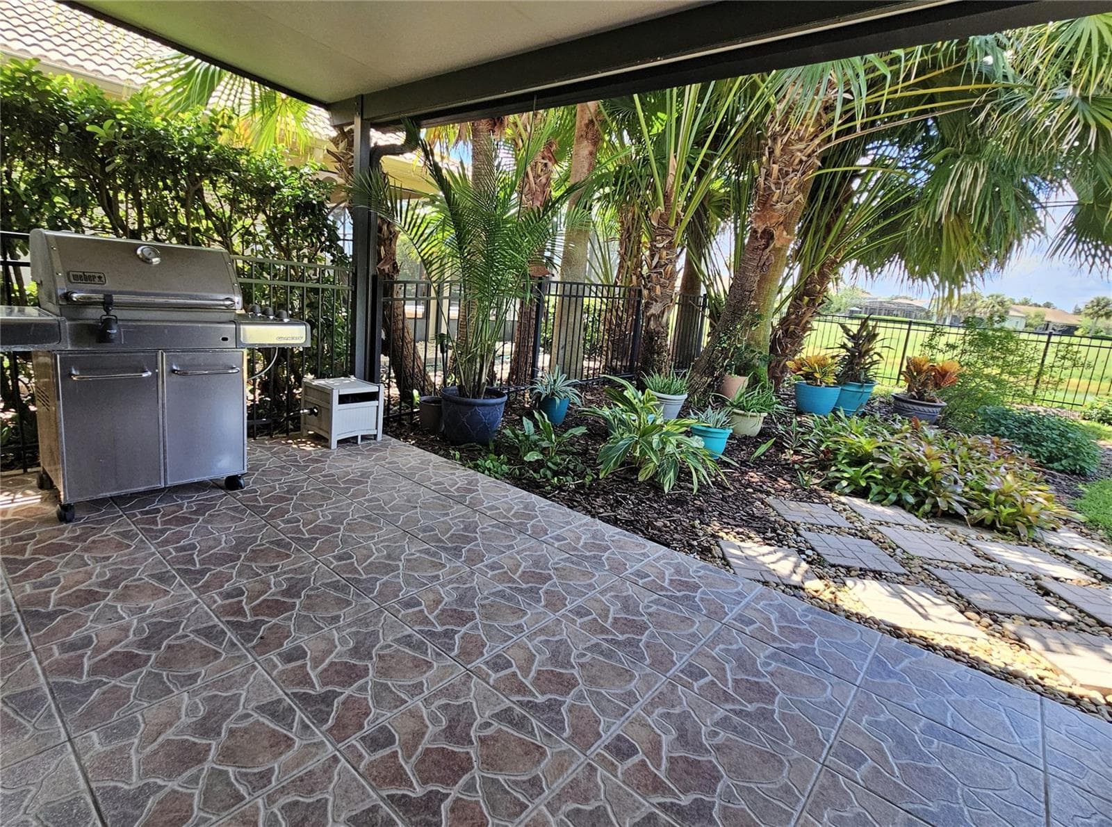 Covered and Tiled Lanai - 157 SORRENTO RD, POINCIANA