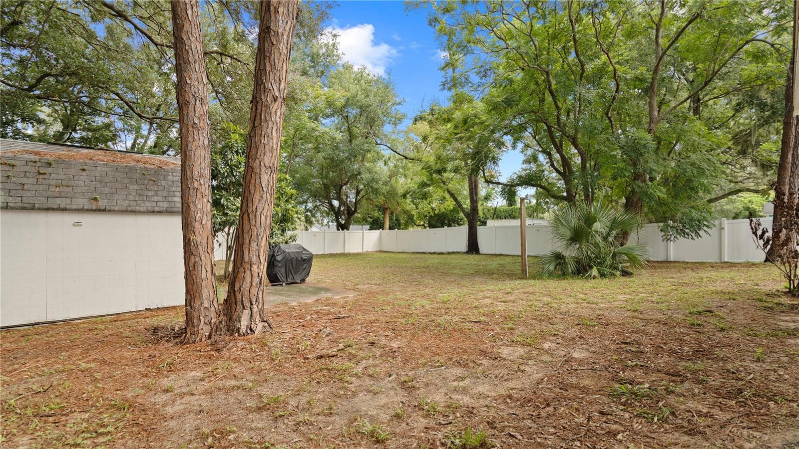 Fenced backyard with Shed - 1124 W DESOTO ST, CLERMONT