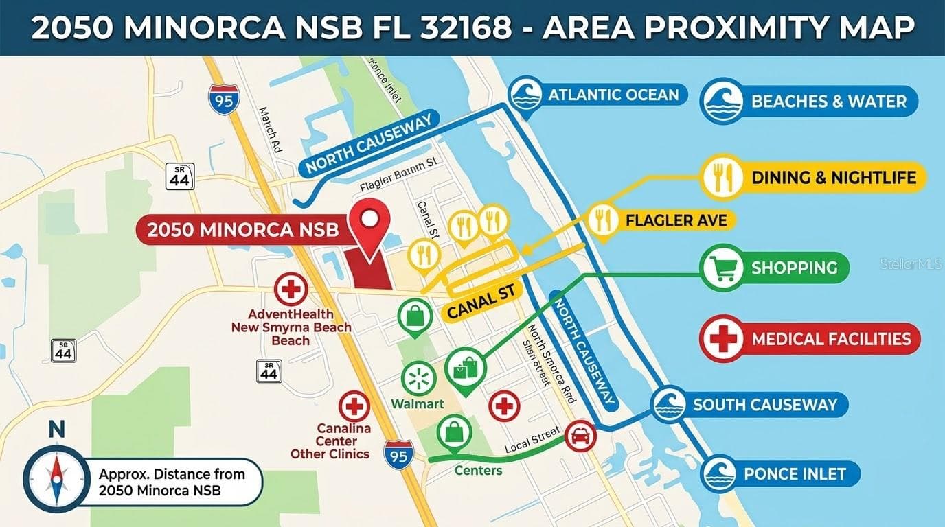 Country living but close to everything in NSB! - 2050 MINORCA RD, NEW SMYRNA BEACH