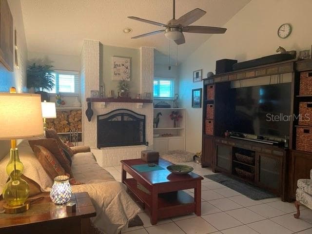 Family room with wood burning fireplace - 2250 SPRINGWOOD CIR W, CLEARWATER