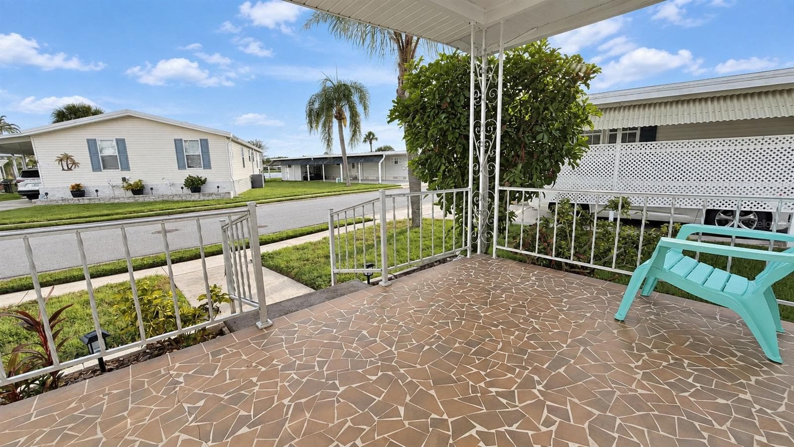 View from front open porch - 1100 BELCHER RD S #64, LARGO