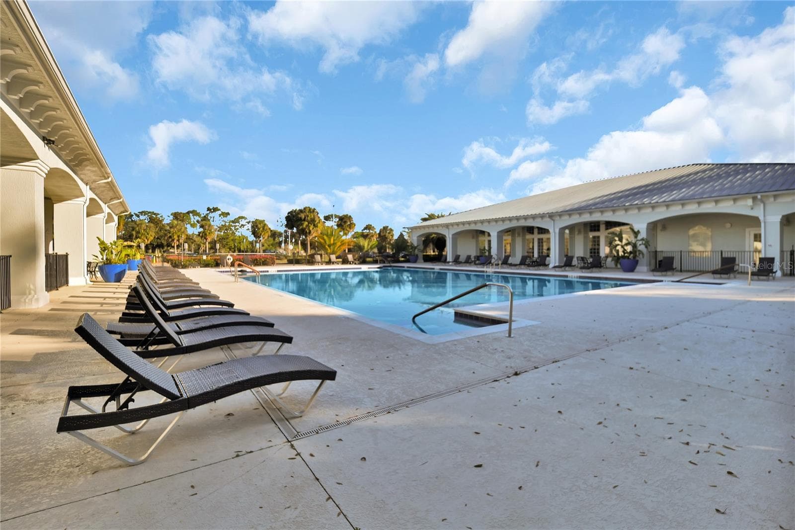 Palm Grove Large lap swimming pool area in Oak Run - 10958 SW 86TH CT, OCALA