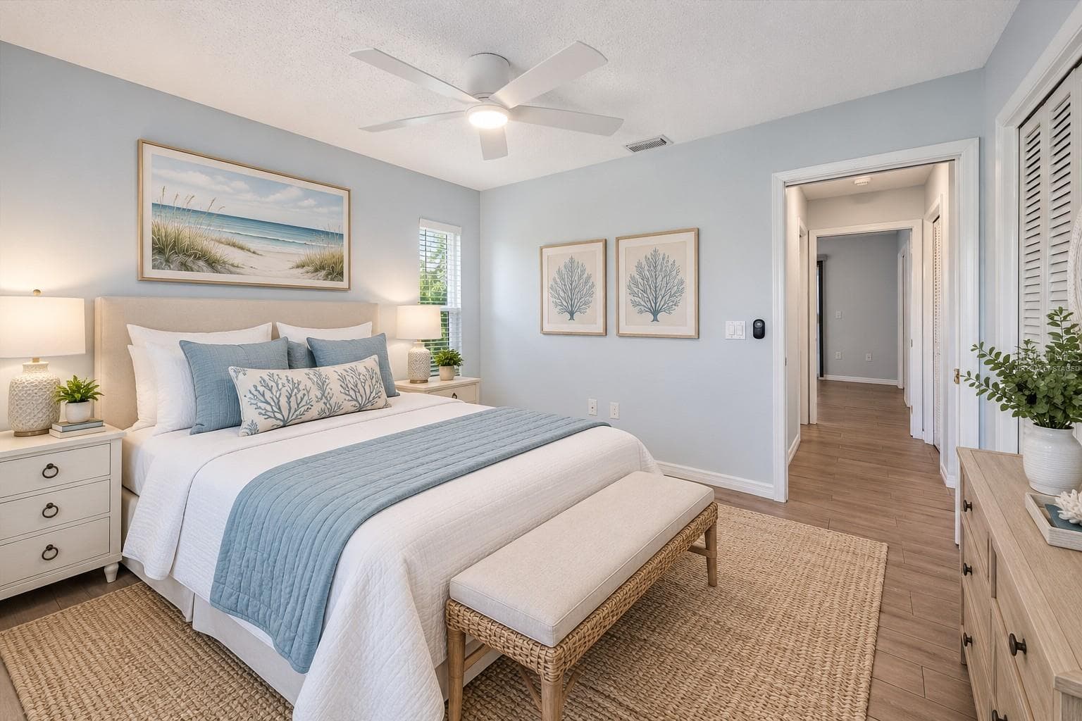 Virtually StagedGuest Bedroom 1 - 6840 COUNTRY LAKES CIR, SARASOTA