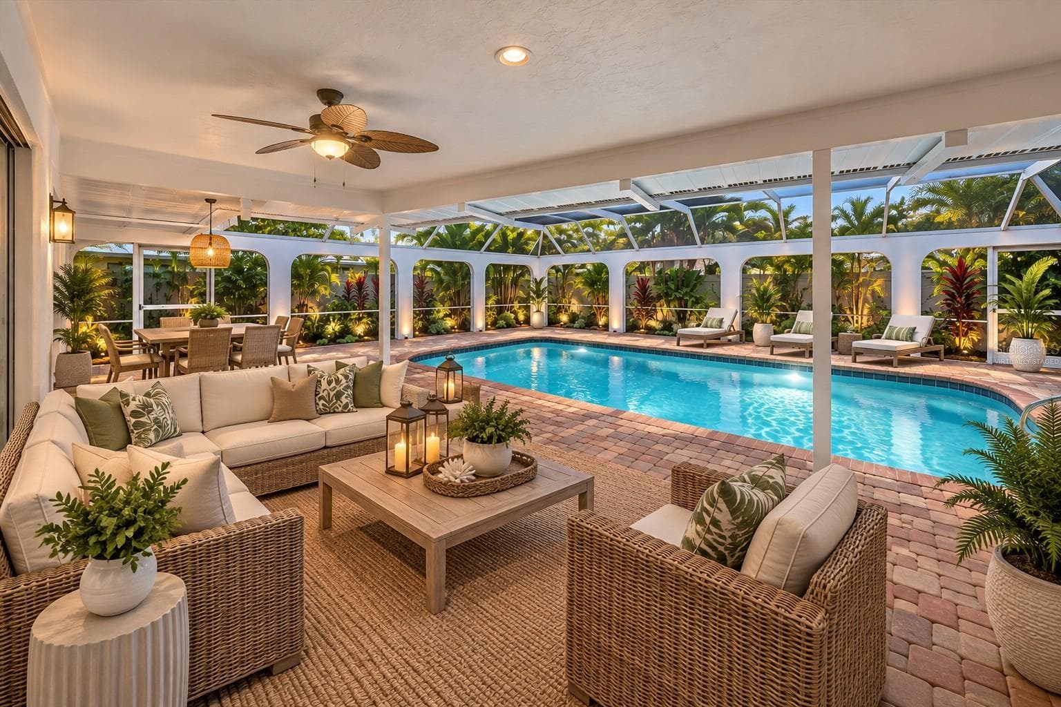 Virtually Stagedpool Lanai - 6840 COUNTRY LAKES CIR, SARASOTA