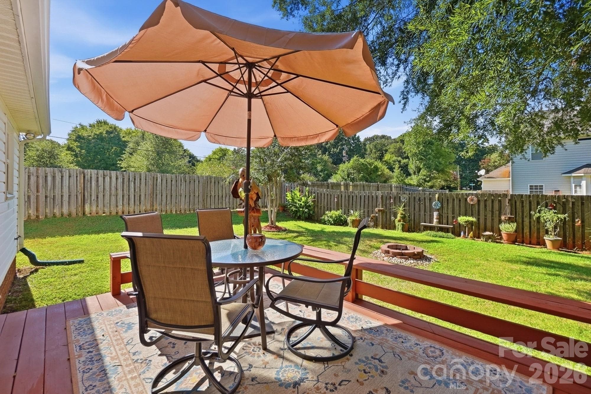 Great deck and fenced backyard. - 7601 Gillman Court, Charlotte