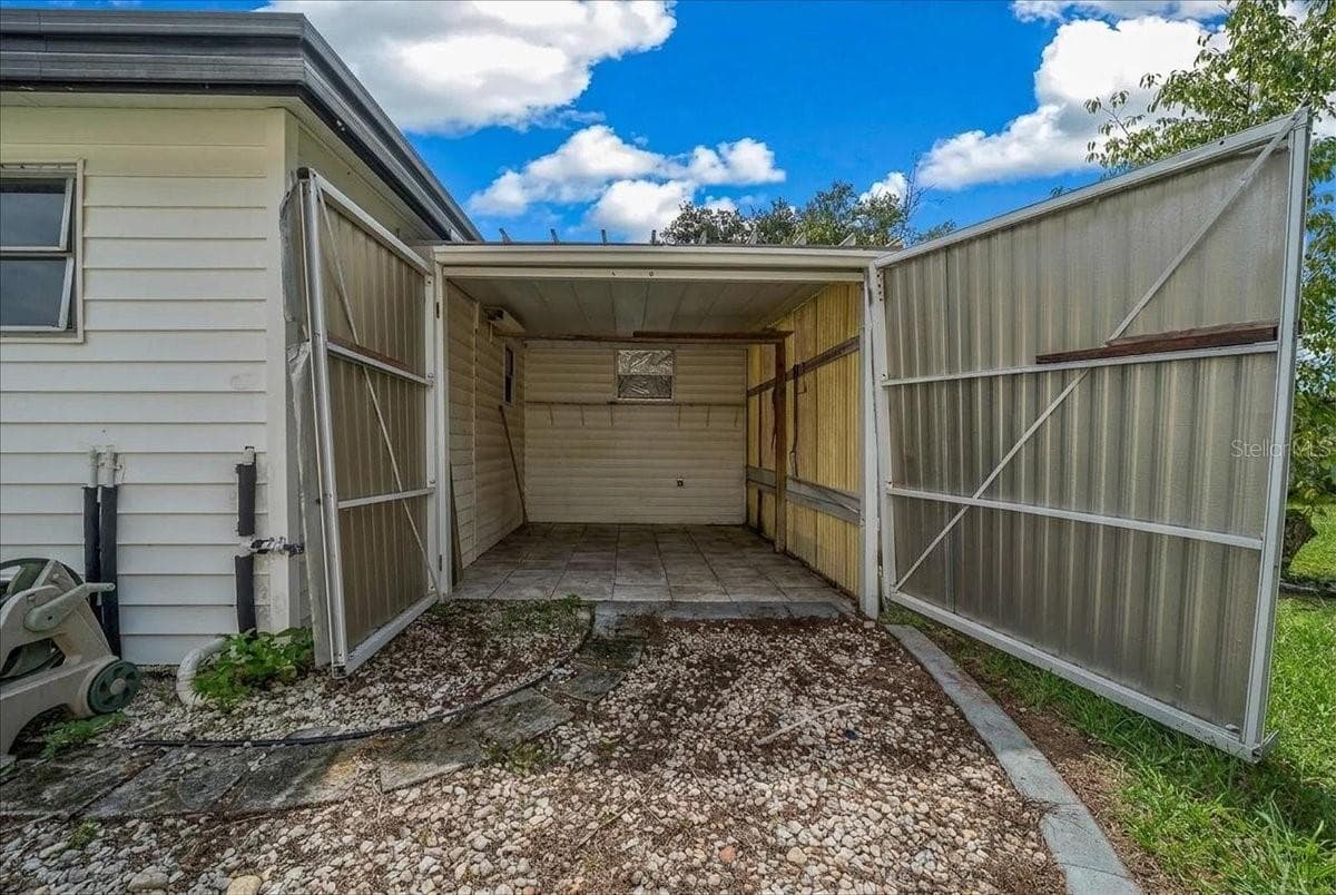 Storage Shed/ Golf Cart Parking - 1314 TEAKWOOD LN, LADY LAKE
