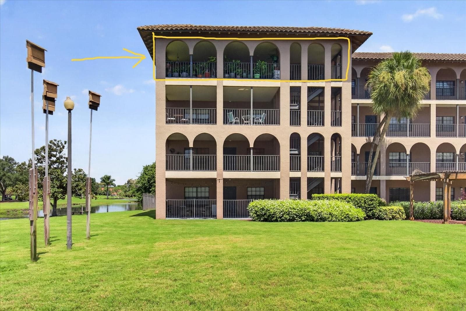 4th Floor Condo Highlighted in Yellow. - 6100 GULFPORT BLVD S #401, GULFPORT