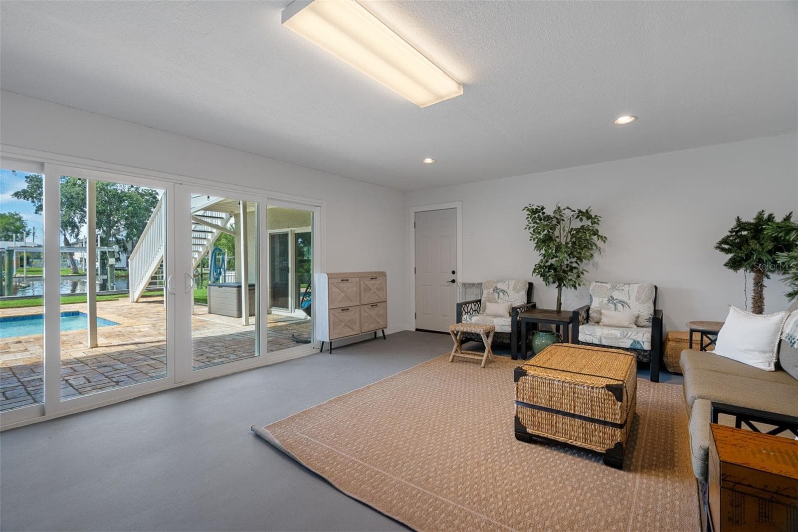 First level bonus roomRIVER FRONT and pool front view - 5517 TROPIC DR, NEW PORT RICHEY