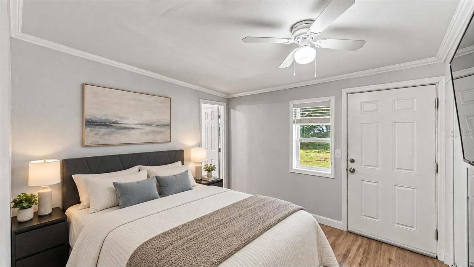 Primary Bedroom *virtually staged* - 861 E LOWELL ST, LAKELAND