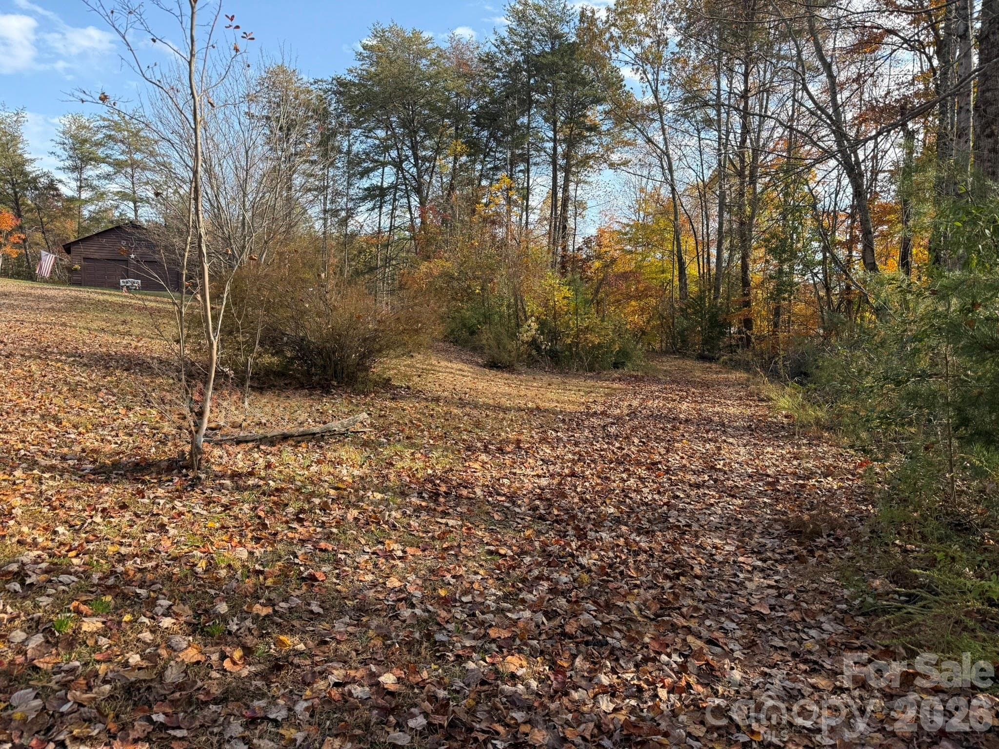 This is where you turn to go out to the property - 3102 Cove Road, Union Mills