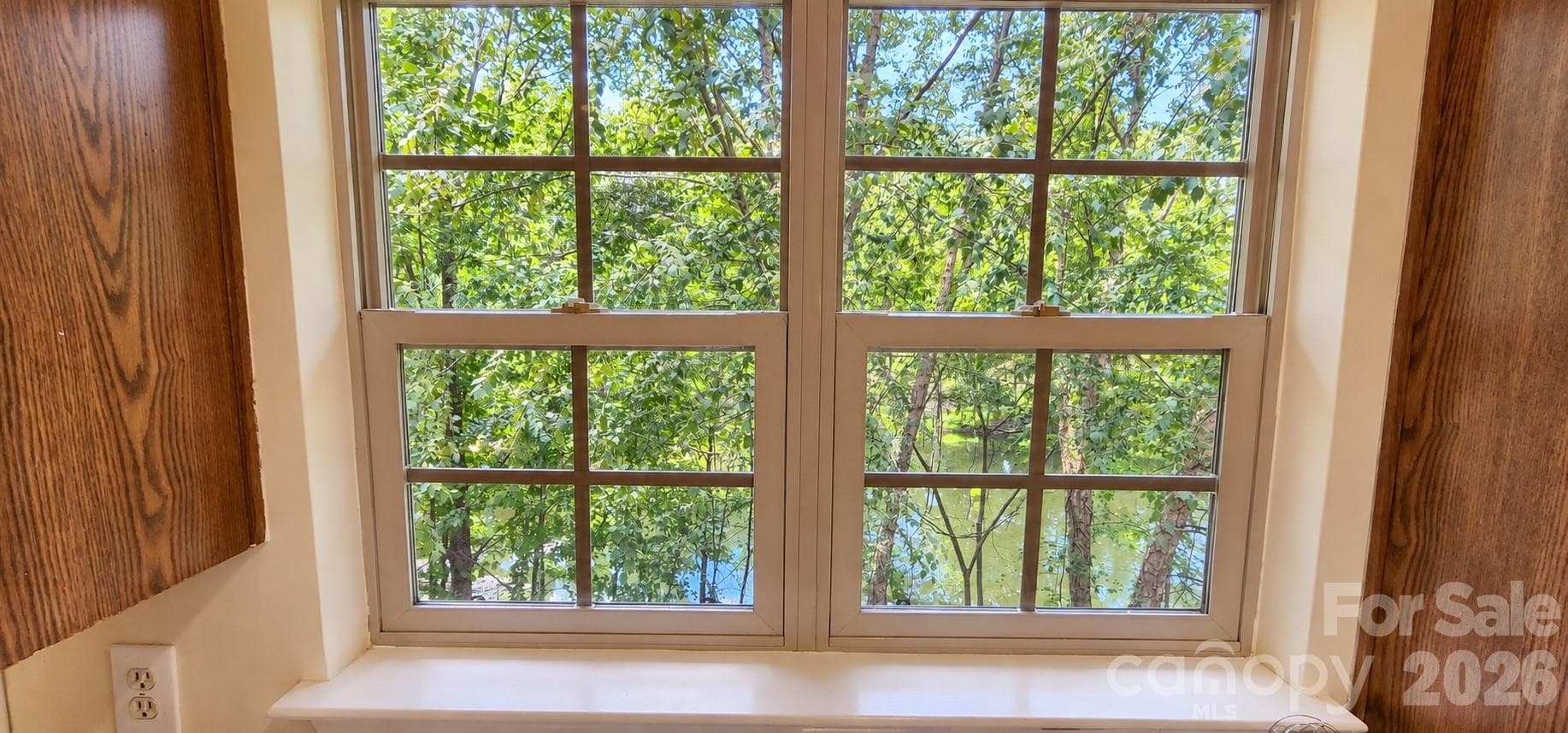 View out of Kitchen window - 6552 Quarterbridge Lane, Charlotte