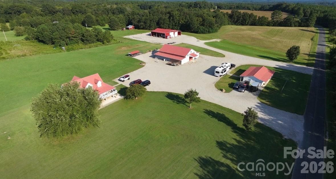 Arial View of Entire Property - 1244 Ross Wright Road, Polkton