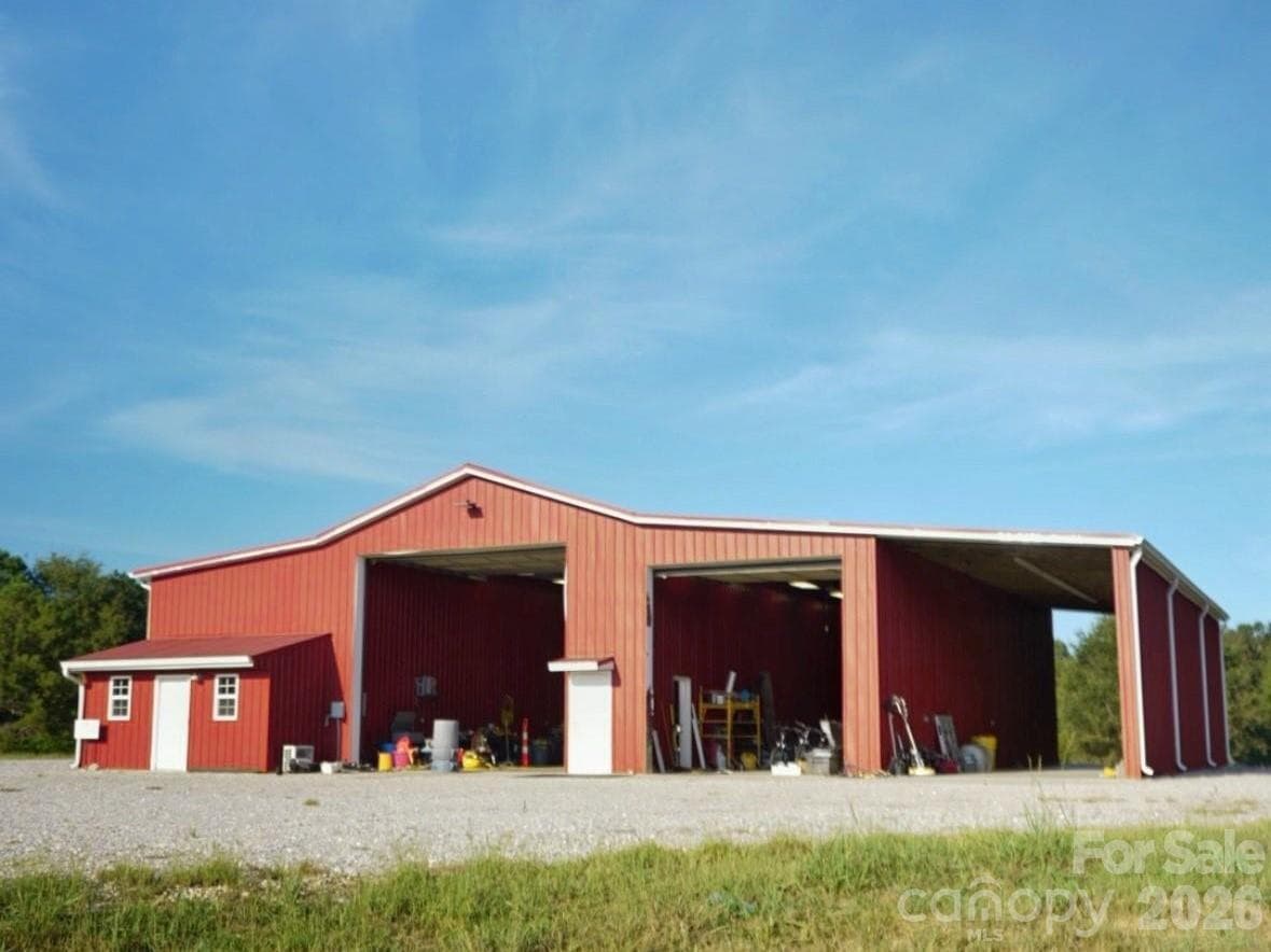 Red Barn with Doors Open - 1244 Ross Wright Road, Polkton