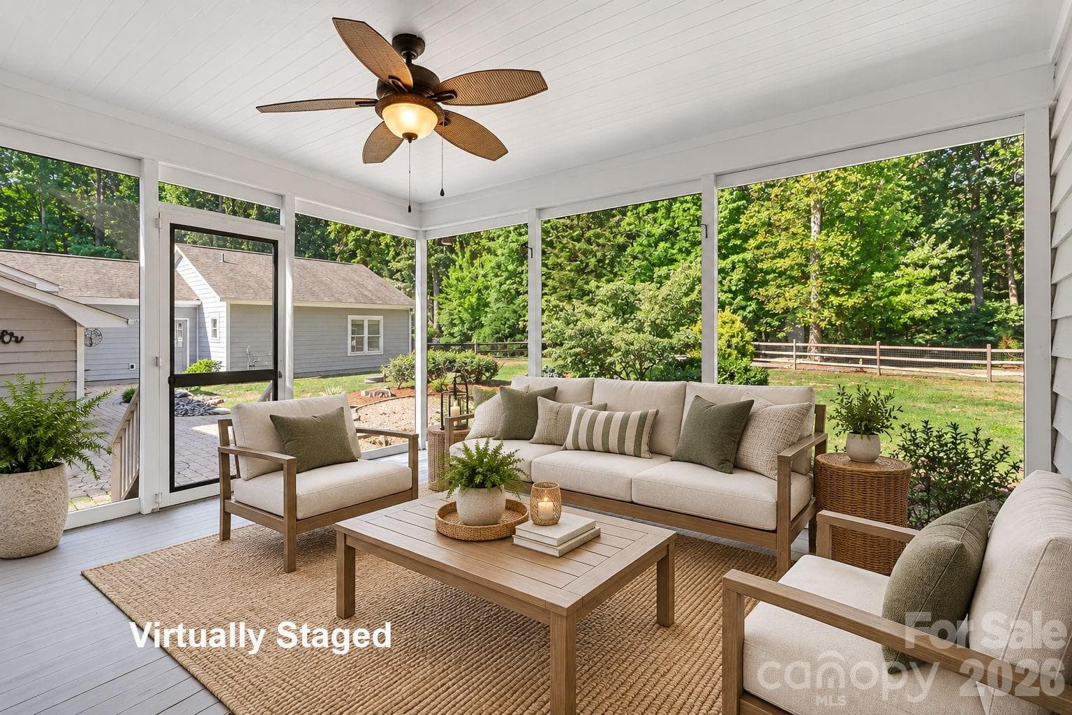 virtually staged main house - 3201 Fairforest Drive, Matthews