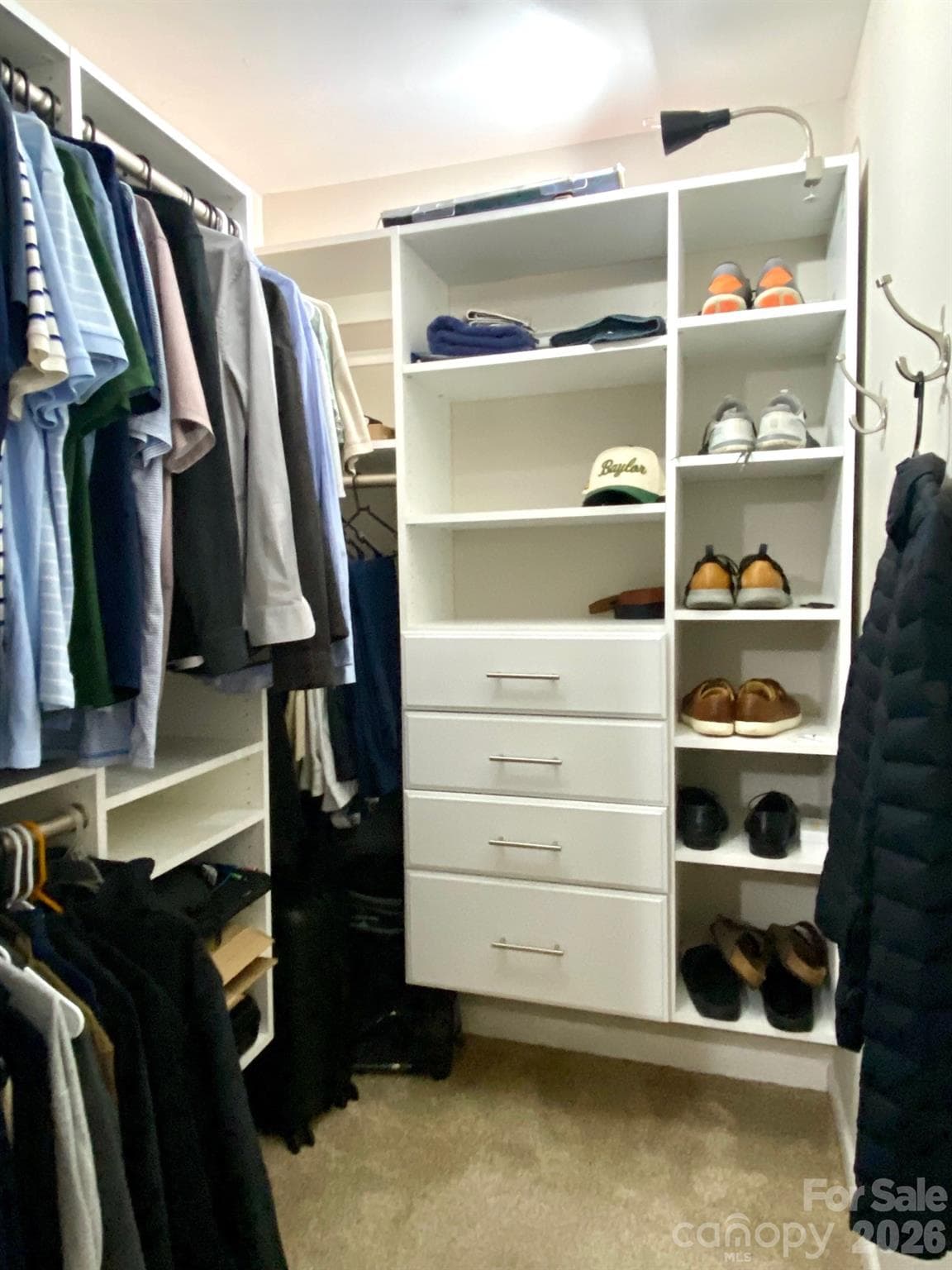 Primary Bedroom Custom Closet - 417 Olmsted Park Place, Charlotte