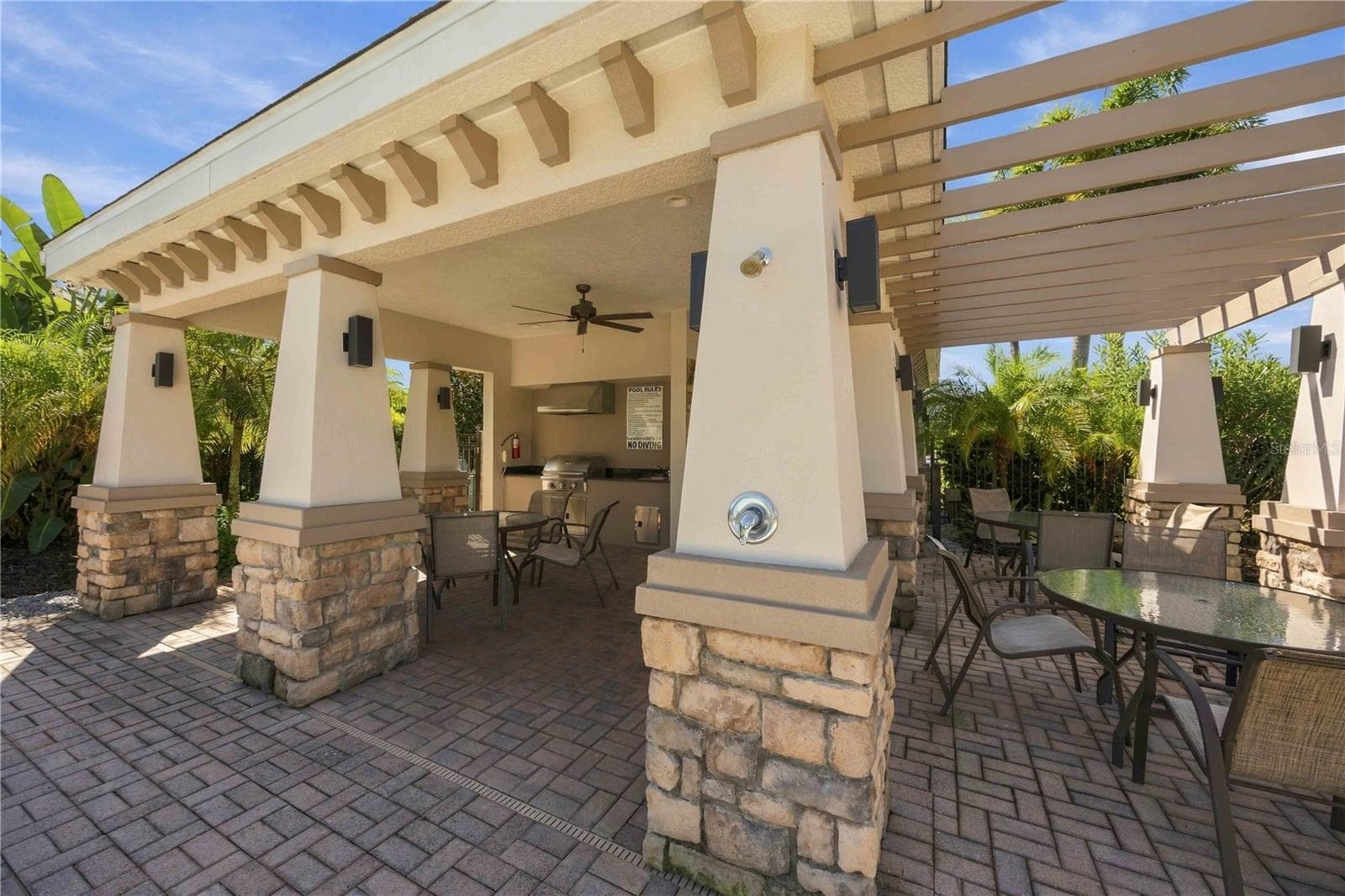 Community Pool Kitchen and Restroom Area - 5711 ARBOR WOOD CT, BRADENTON