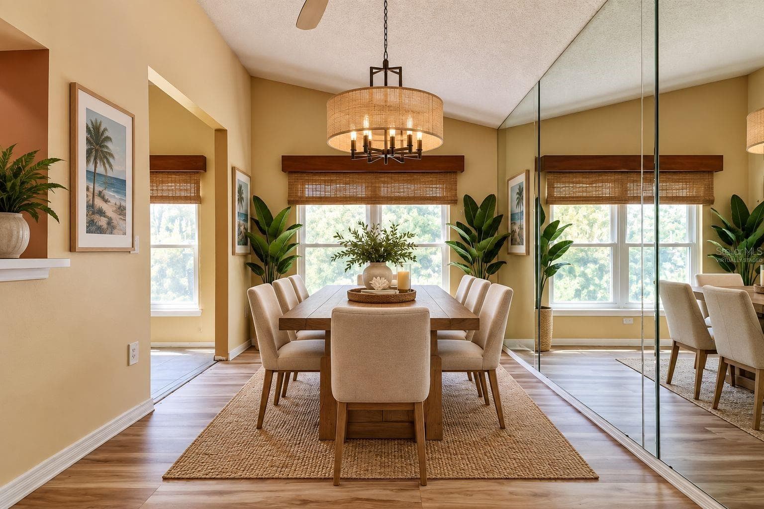 Virtually Staged dining room - 1795 BAYHILL DR, OLDSMAR