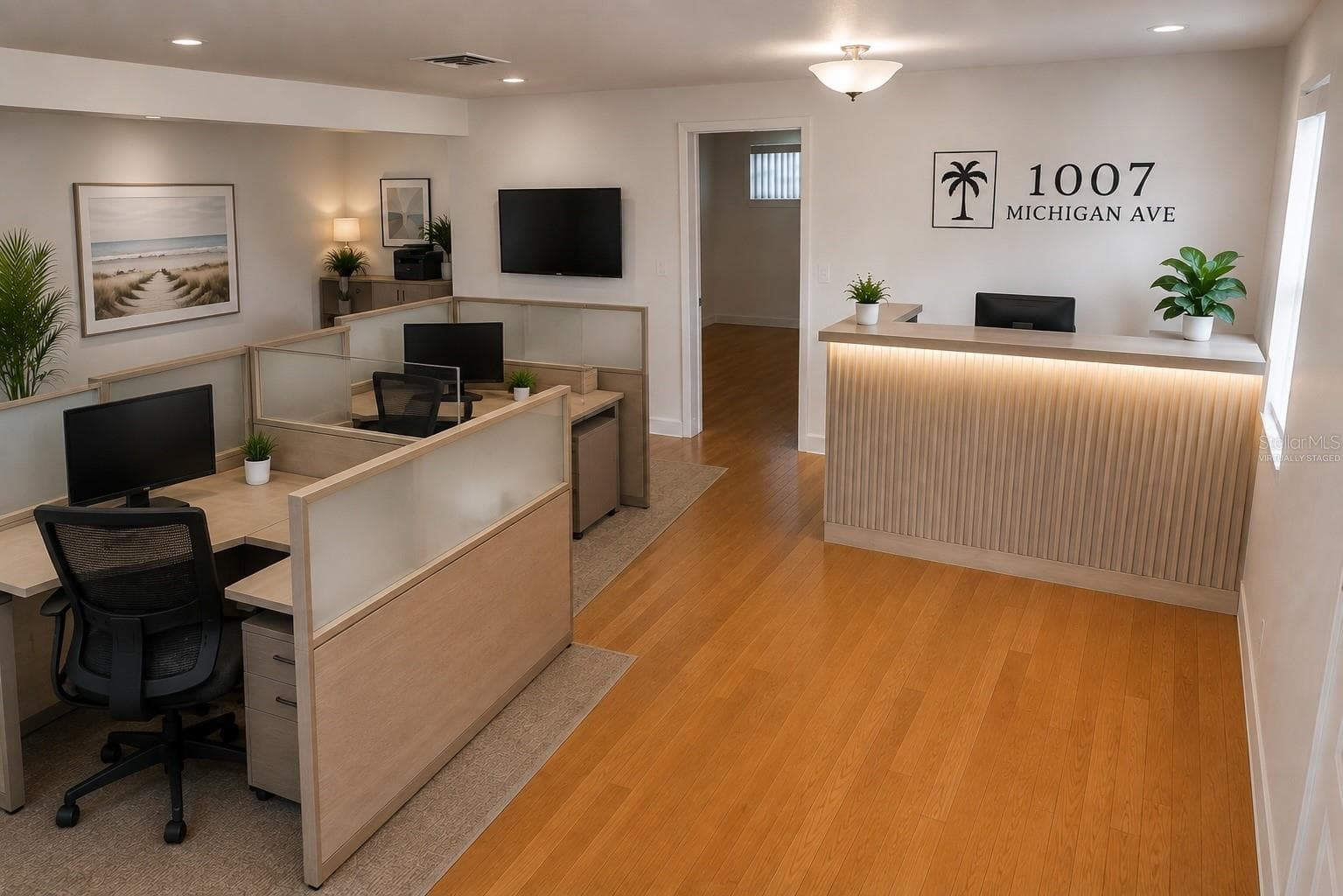 Interior Lobby - Virtually Staged - 1007 MICHIGAN AVE, PALM HARBOR