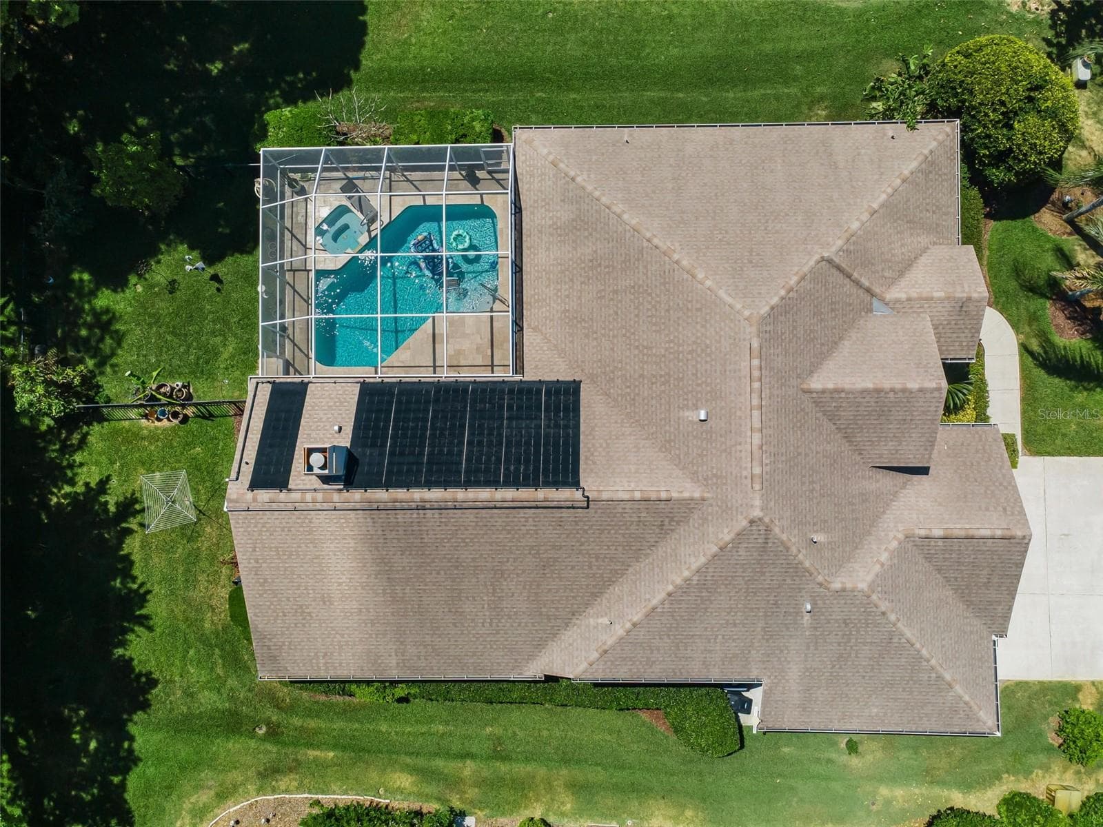 Aerial - Solar Panels for the Pool - 1234 ARLINBROOK DR, TRINITY
