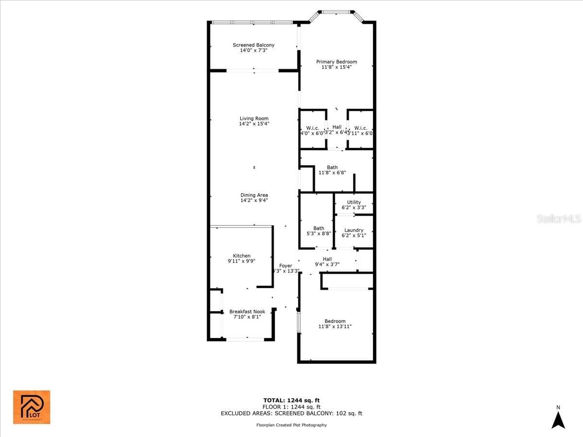 floor paln - 6807 STONE RIVER RD #204, BRADENTON