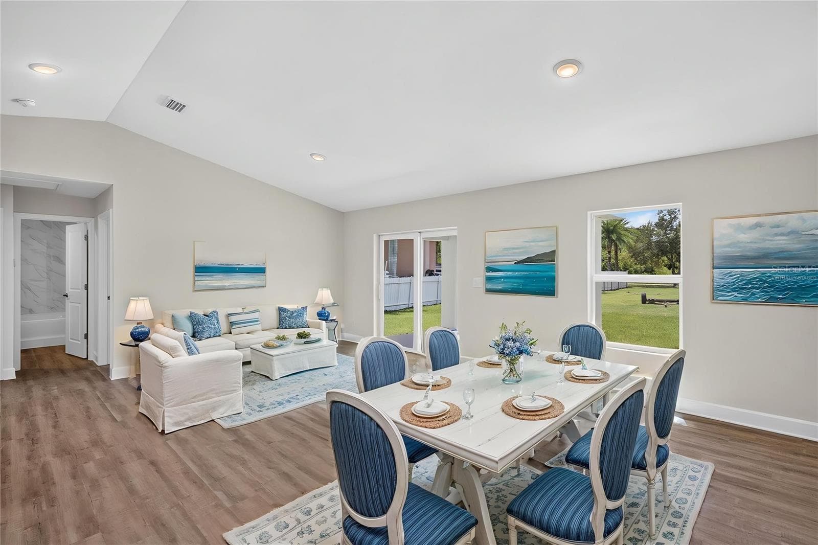 Virtually Staged Livingroom/Diningroom - 23429 WICKENS AVE, PORT CHARLOTTE