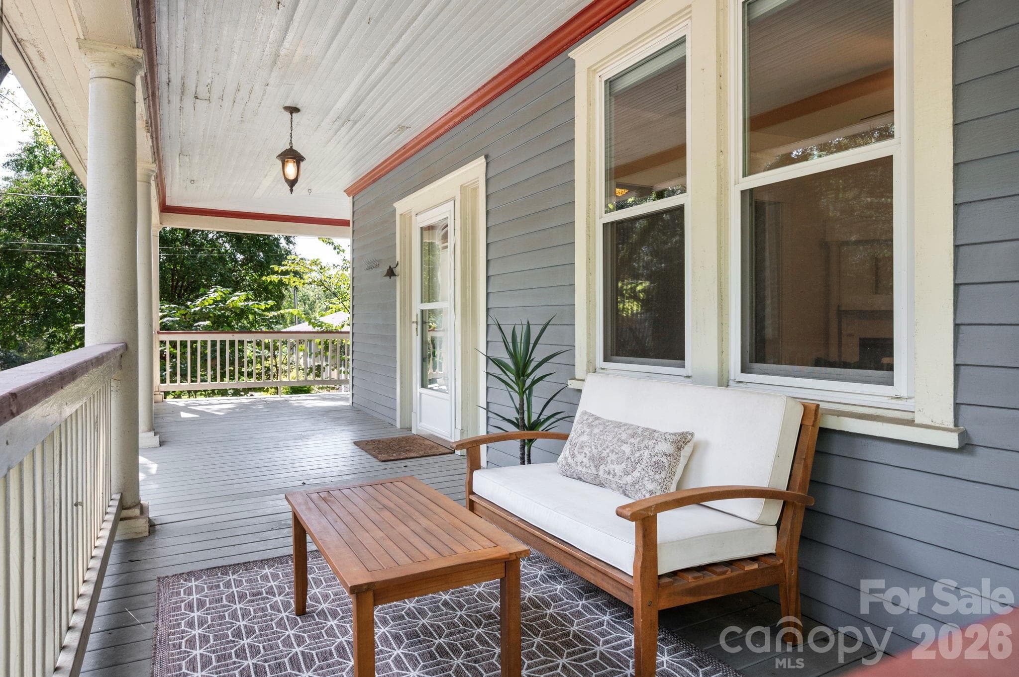 Covered Front Porch - 16 West Street, Asheville