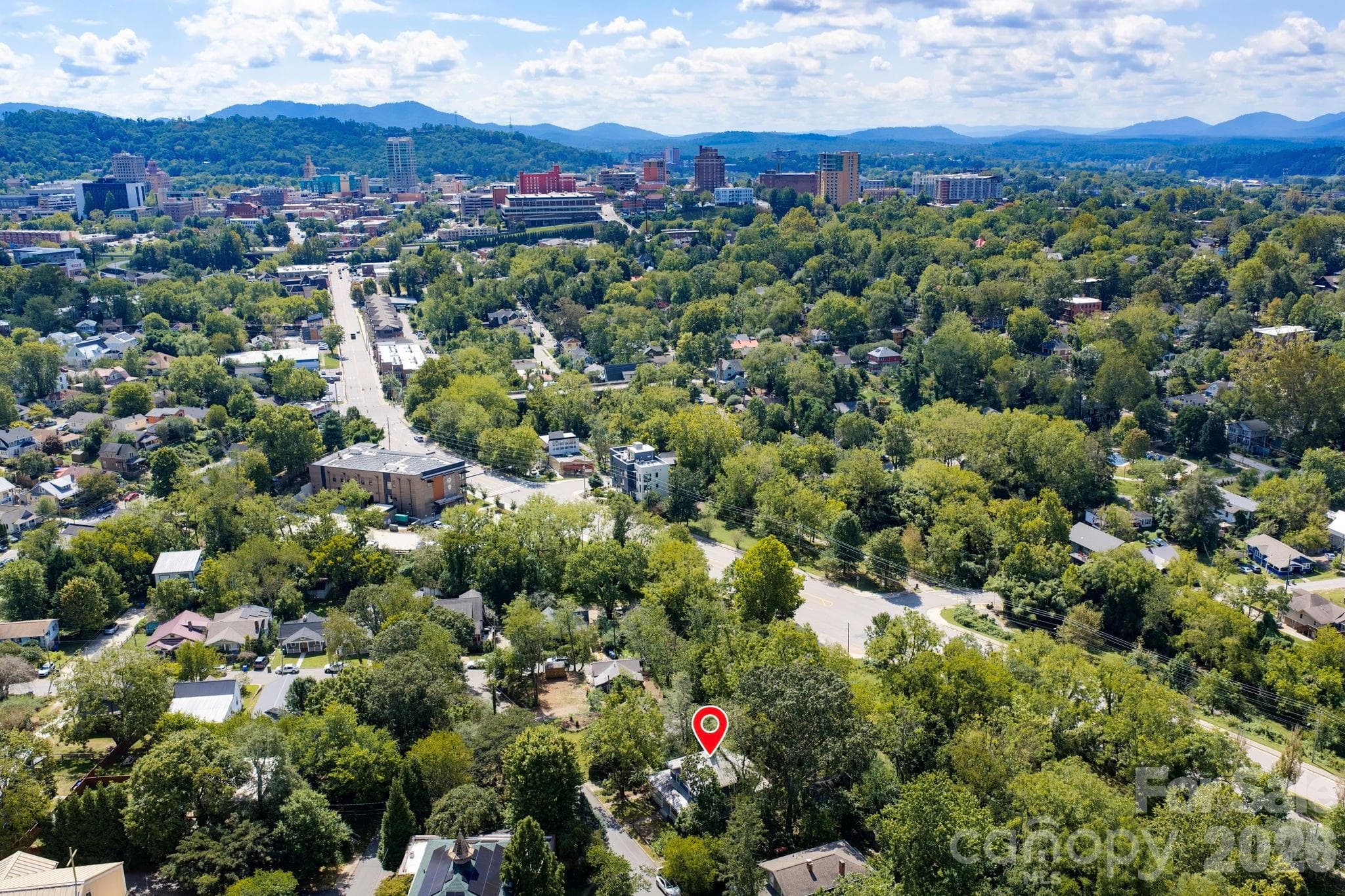 Location to Downtown Asheville - 16 West Street, Asheville