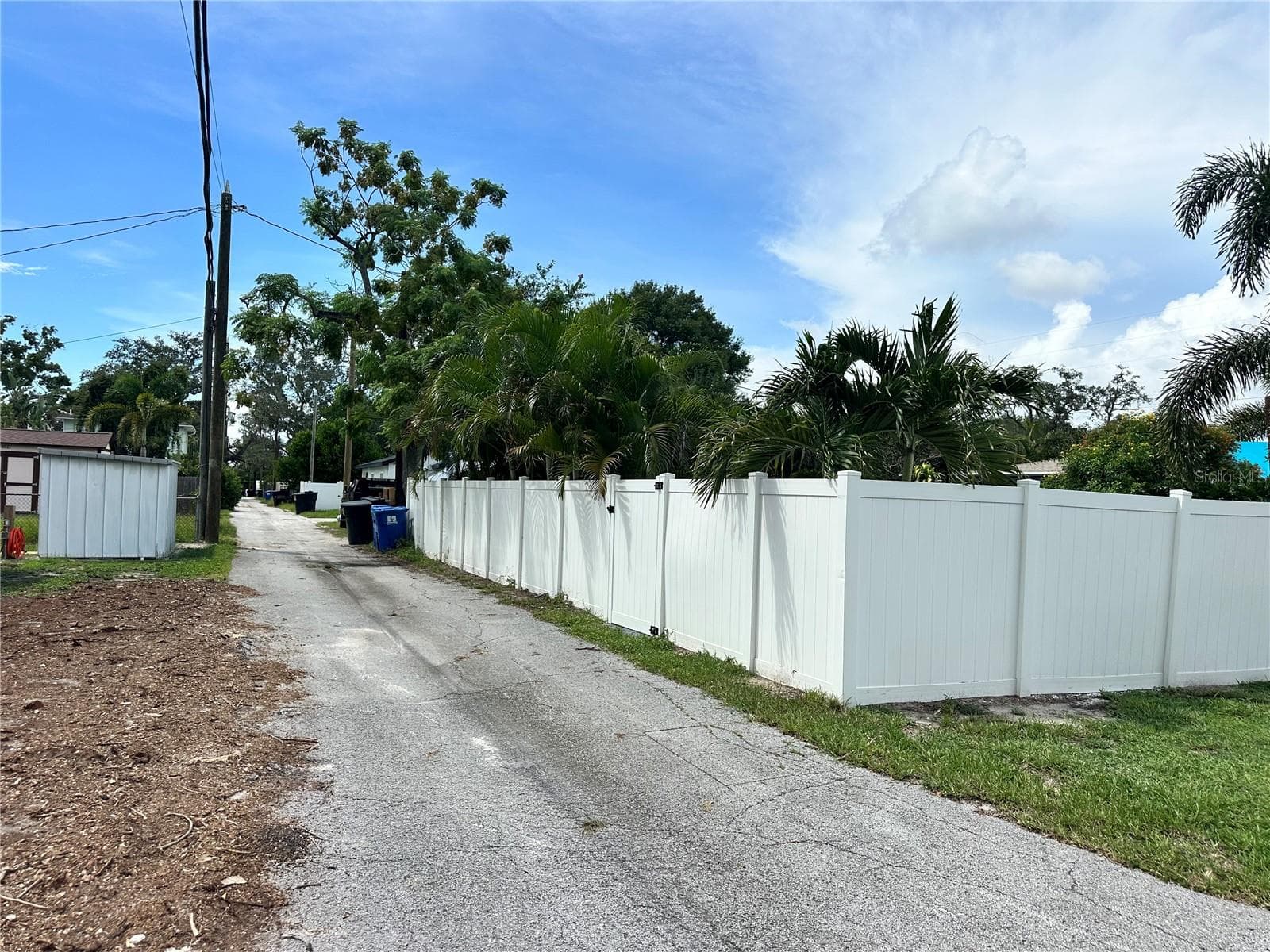 Alley behind house. - 4600 30TH AVE N, ST PETERSBURG