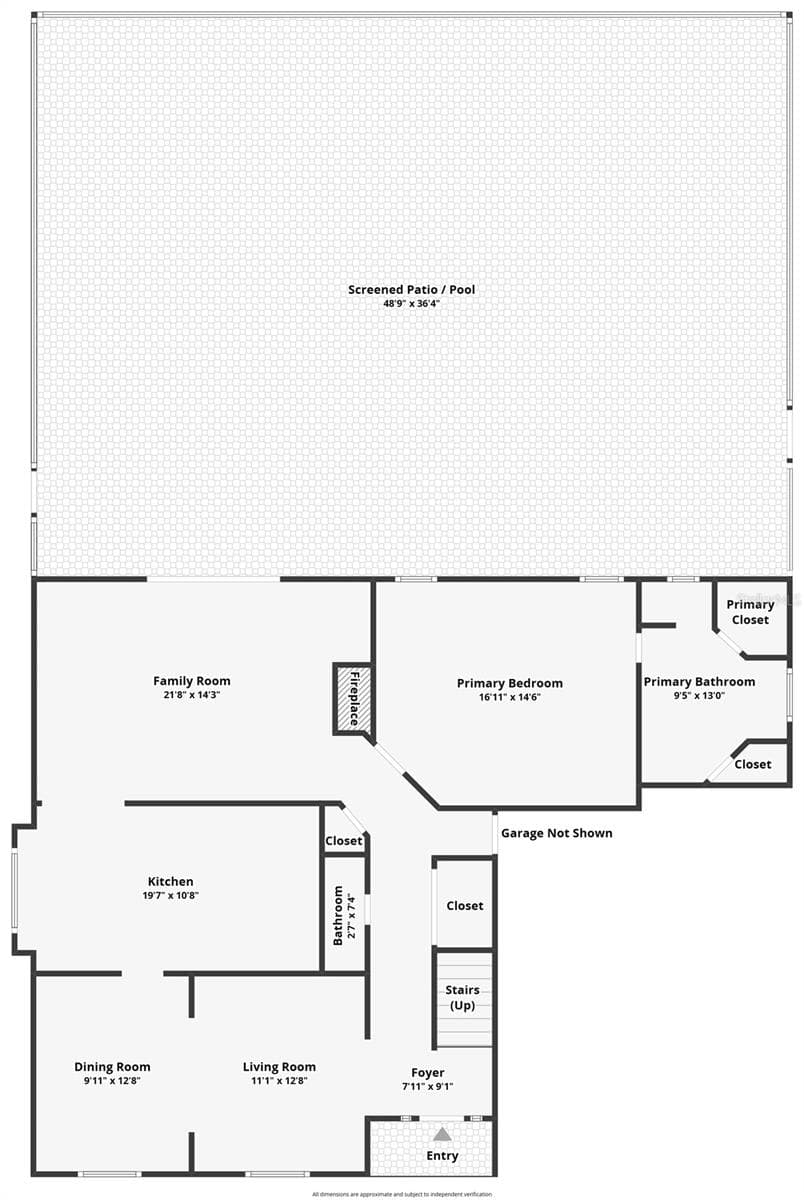 Floor Plan first floor - 1418 SHELL FLOWER DR, BRANDON