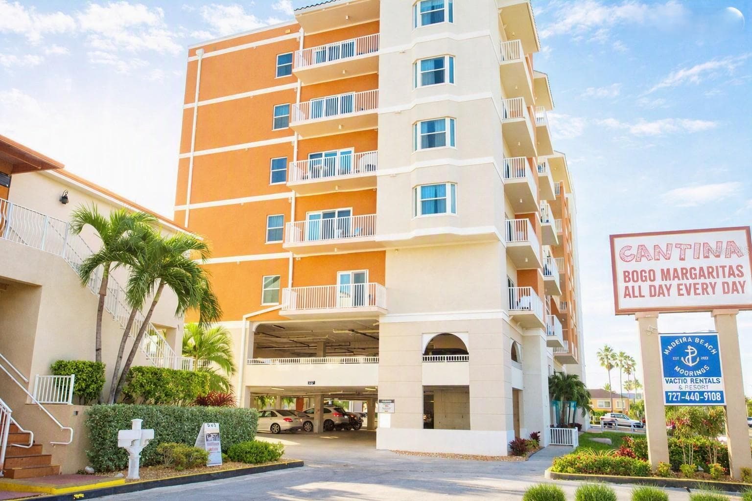 Plenty of parking. Lower and upper covered parking. - 13101 GULF BLVD #1605, MADEIRA BEACH