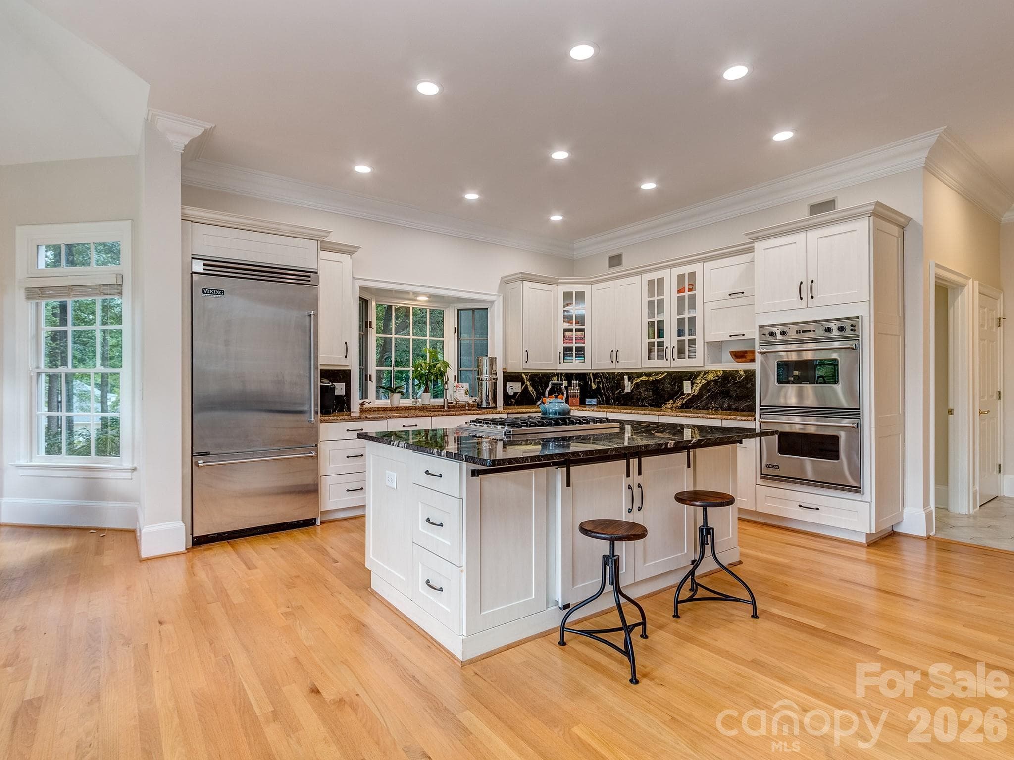 Kitchen with large island. - 1733 White Pond Lane, Waxhaw
