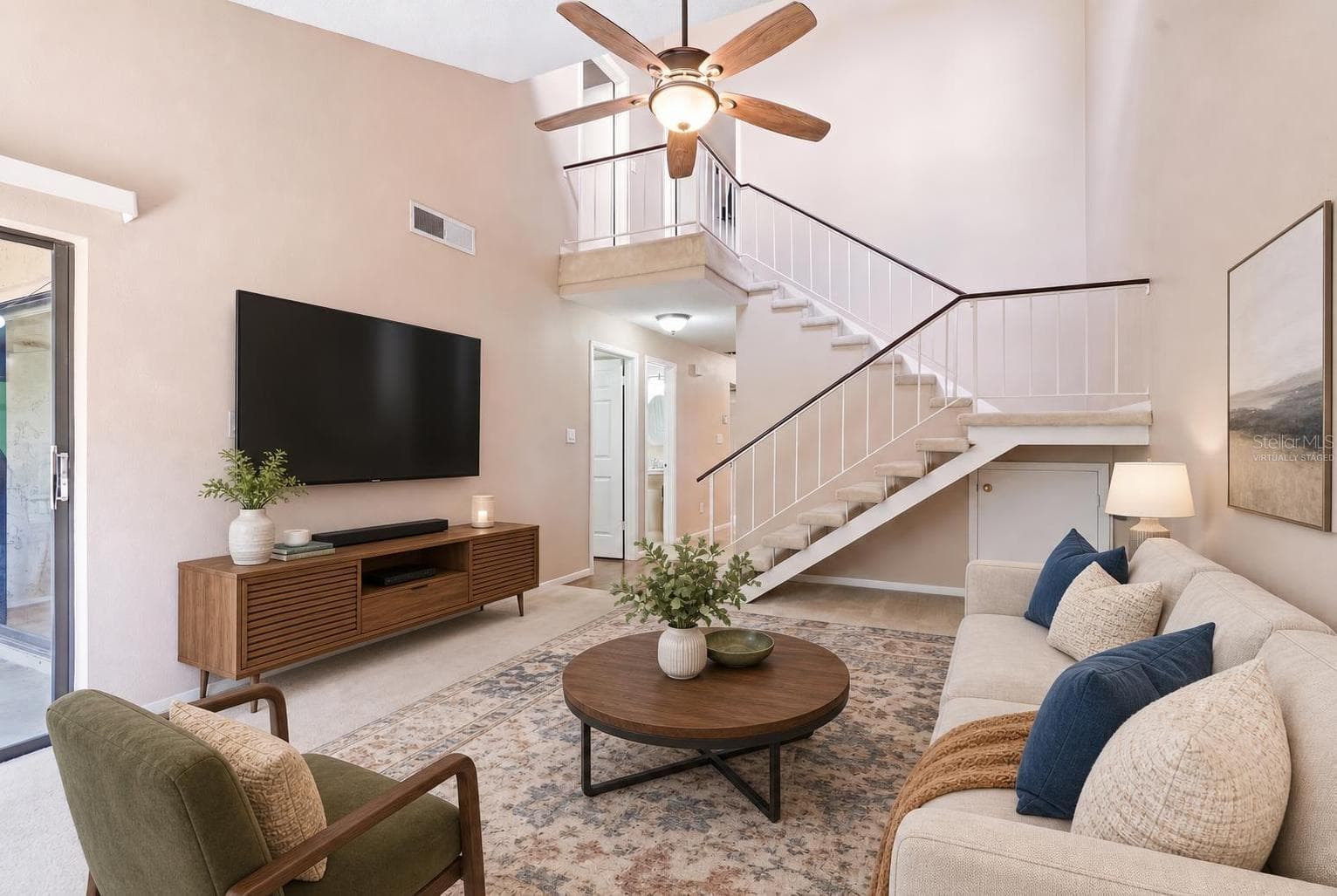 Virtually Staged Living Room - 805 WESTWIND LN, FERN PARK