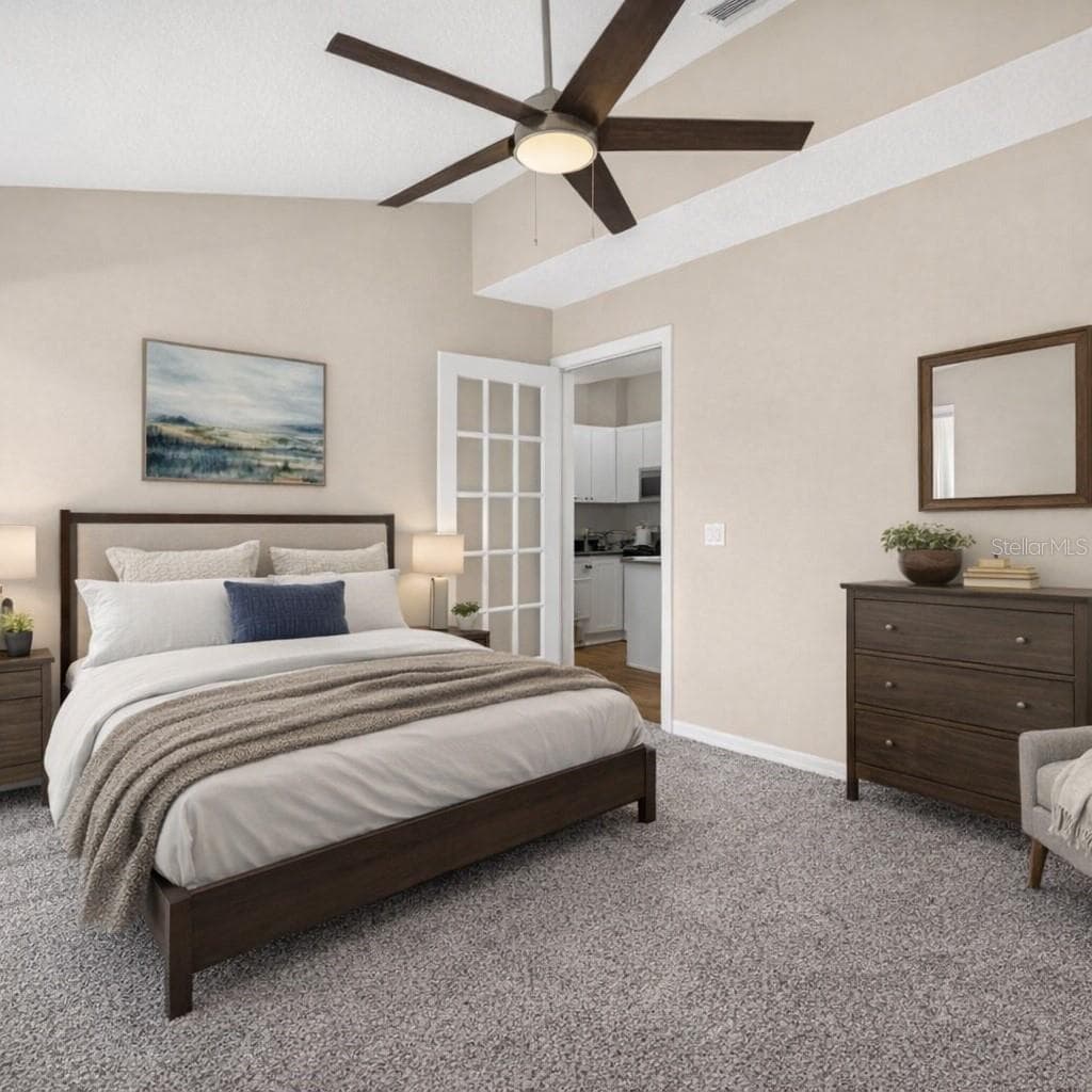 BEDROOM 1 STAGED - 9603 BIRNAMWOOD ST, RIVERVIEW