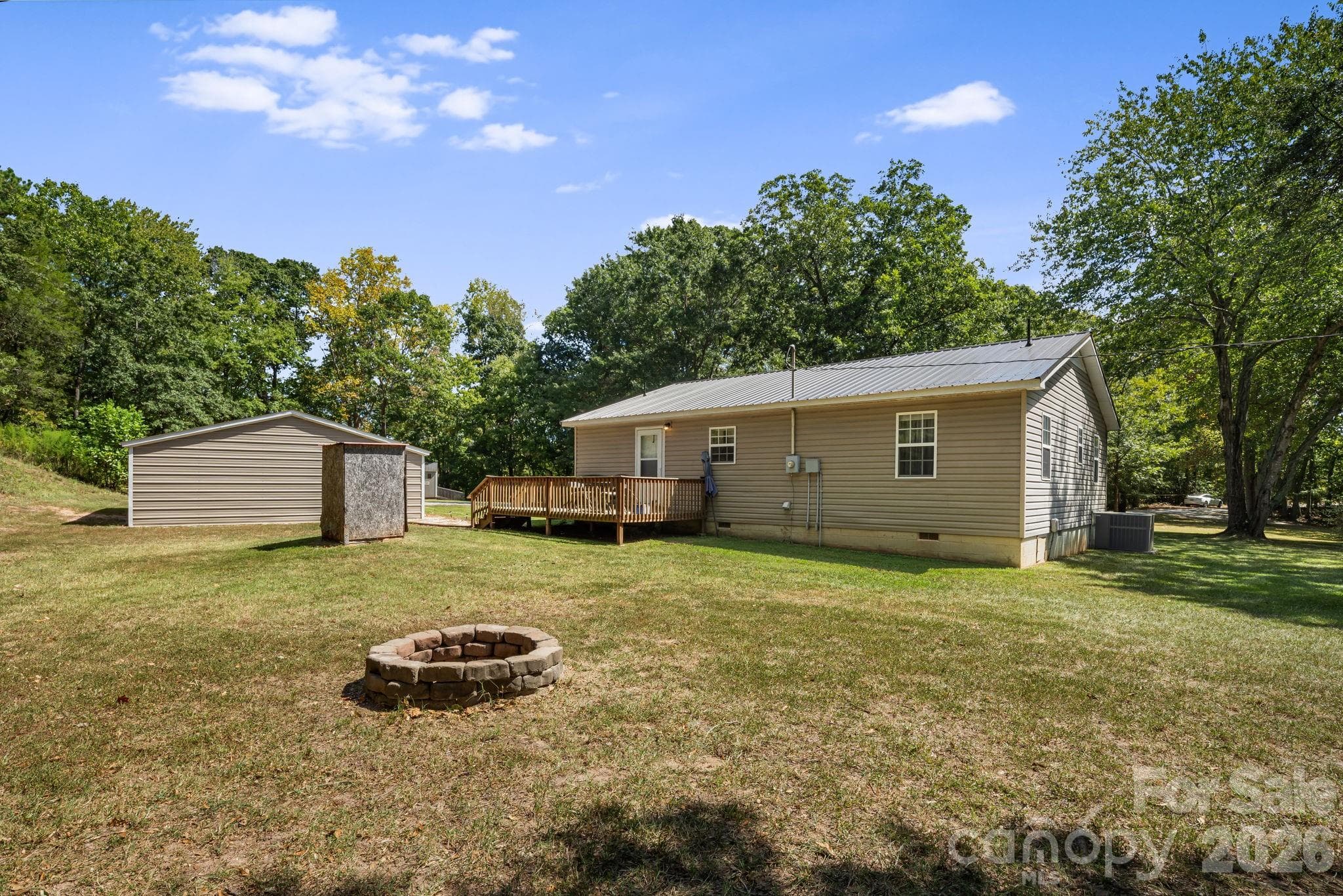 Back view of house and garage - 241 Ophelia Drive, Mooresboro