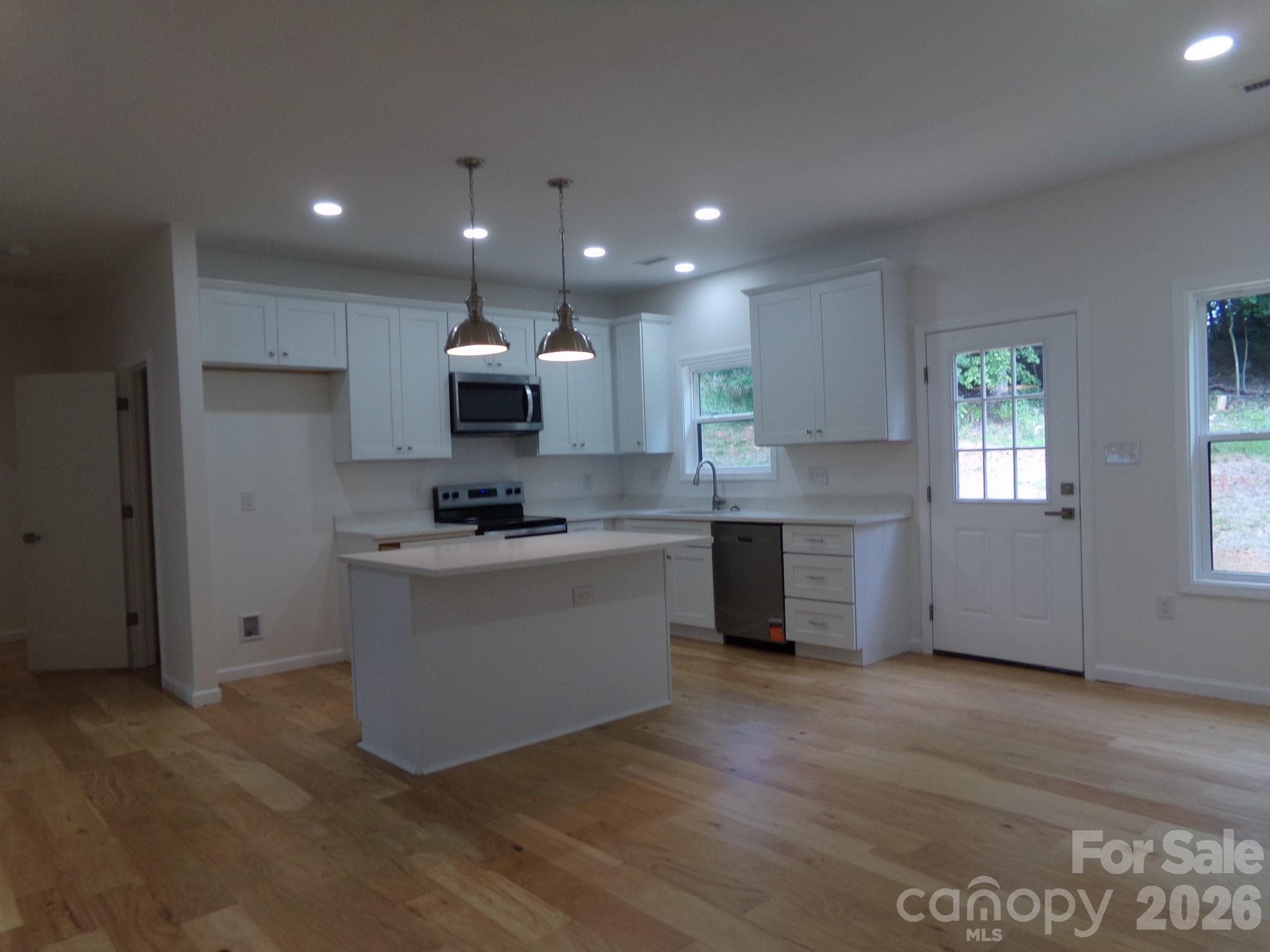 Kitchen view from living area - 914 Old Hollis Road, Ellenboro