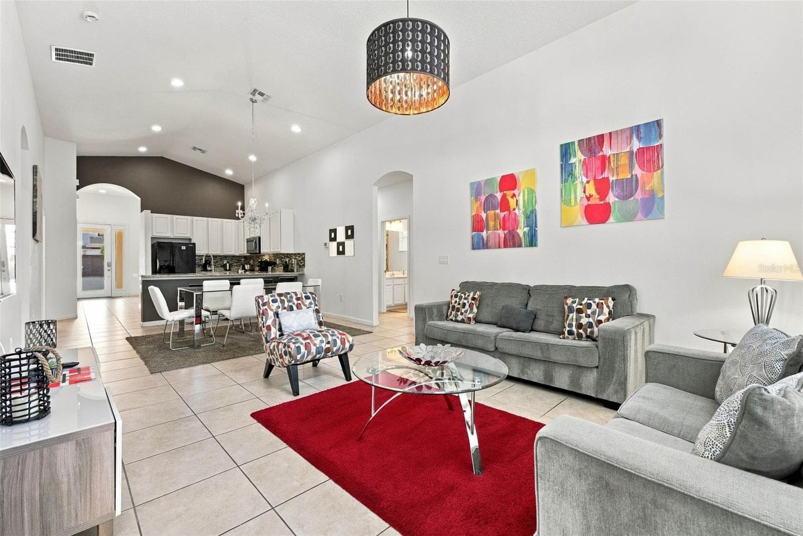 Living room . - 337 MARCELLO BLVD, KISSIMMEE