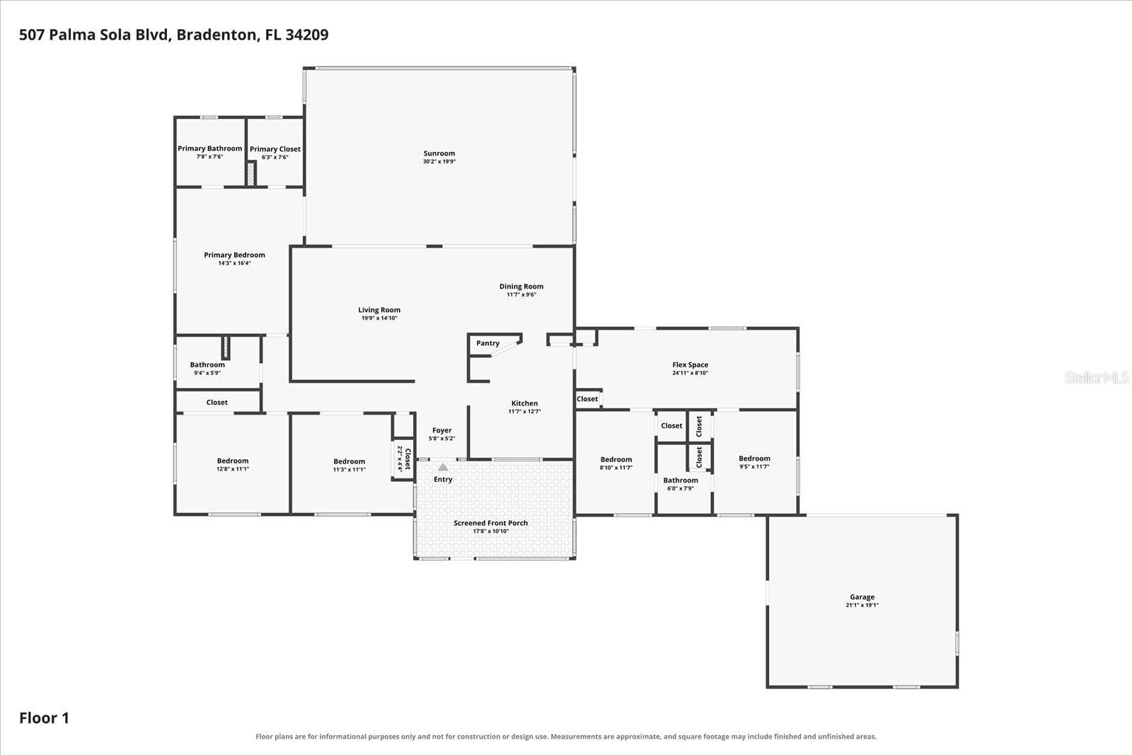 507 Palma Sola Blvd - Floorplan - 507 PALMA SOLA BLVD, BRADENTON