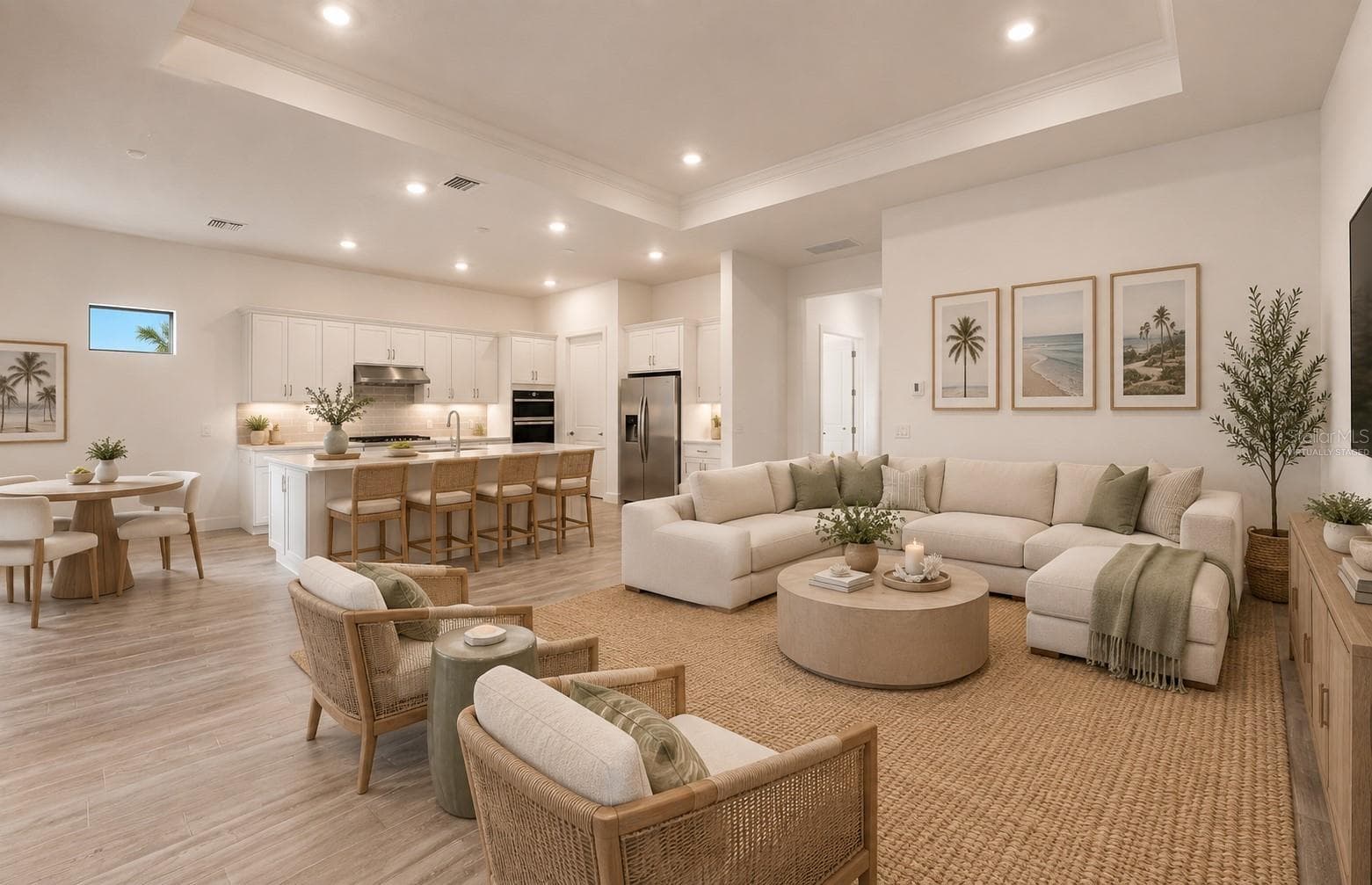 virtually staged of actual home - 5006 GOLDEN SHORE CT, LAKEWOOD RANCH