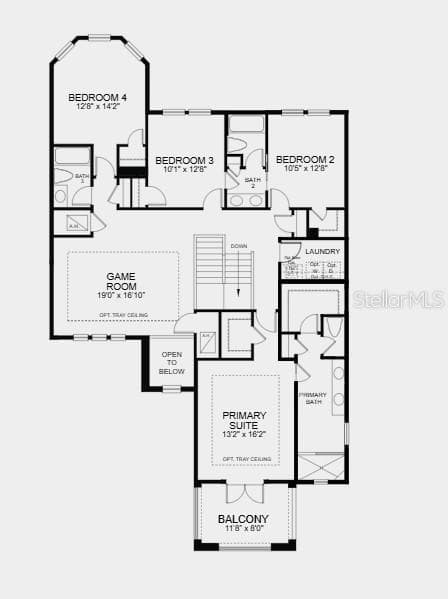 Floor Two - Additional Highlights Include: 8' interior doors, tile floors throughout main living areas, and 42" cabinets at kitchen. - 5521 GUNWALE DR, COCOA