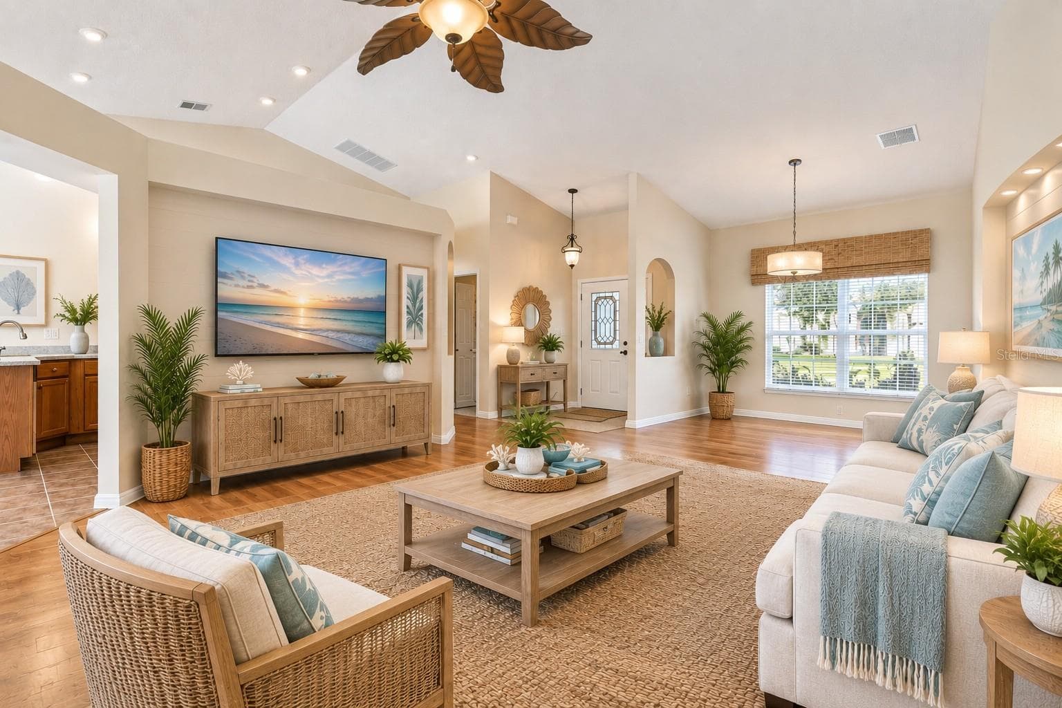 Living Room Virtually furnished - 24242 E BELLE MEDE DR, LEESBURG