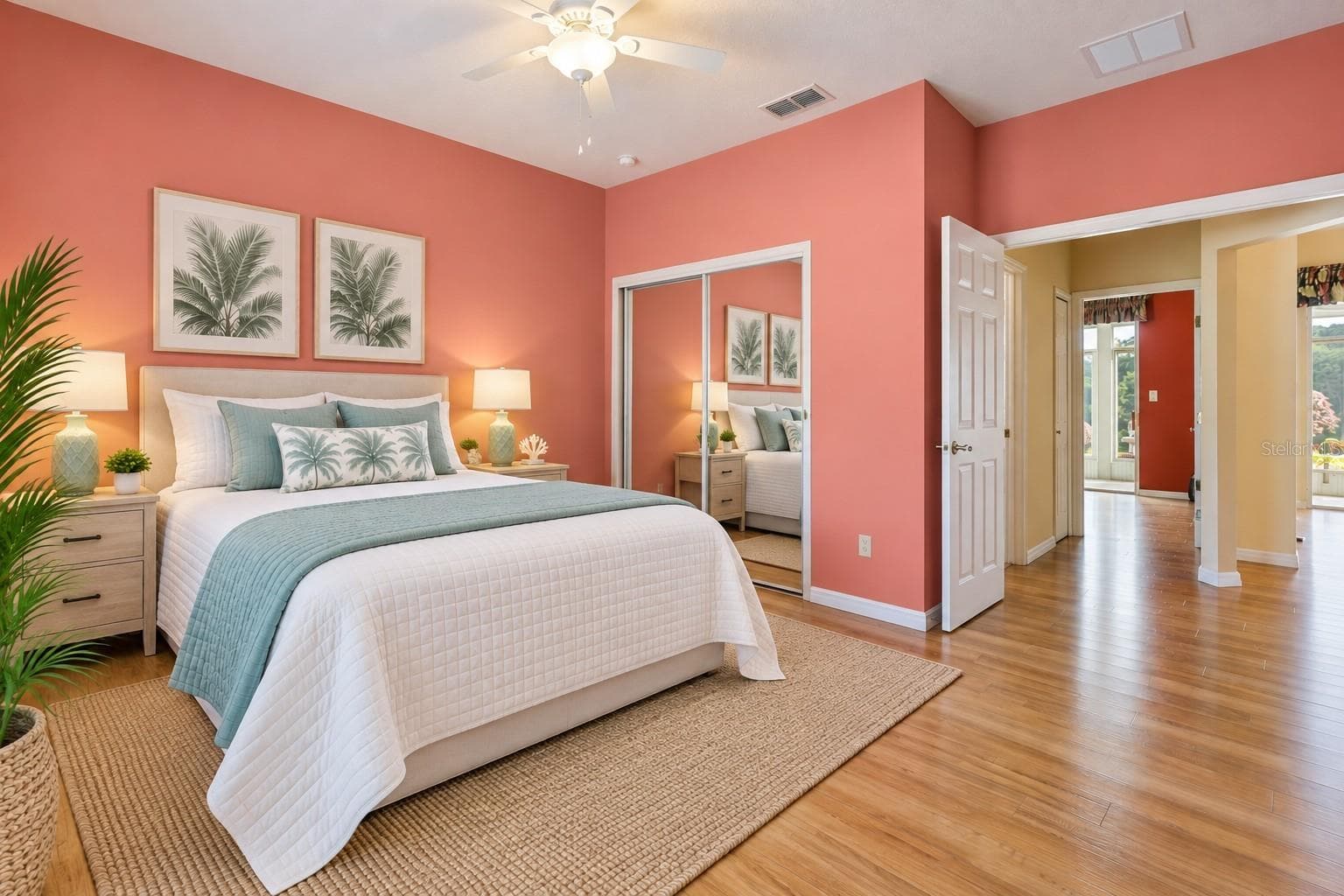 Guest Bedroom Virtually furnished - 24242 E BELLE MEDE DR, LEESBURG