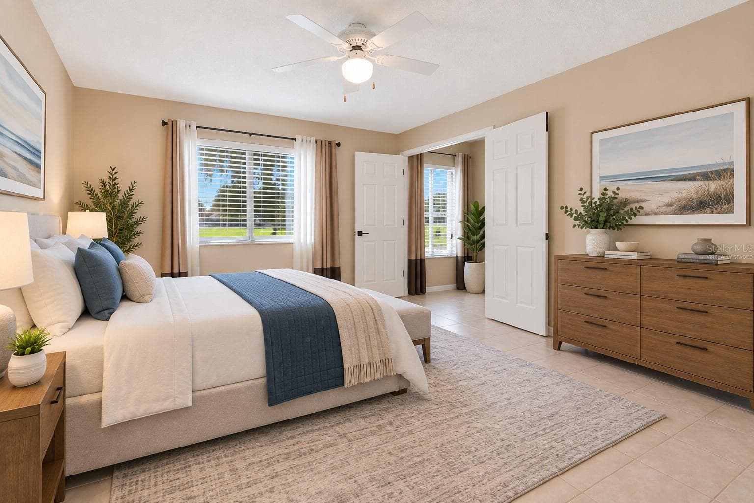 virtually staged-Primary Bedroom - 4842 WELLBROOK DR, NEW PORT RICHEY
