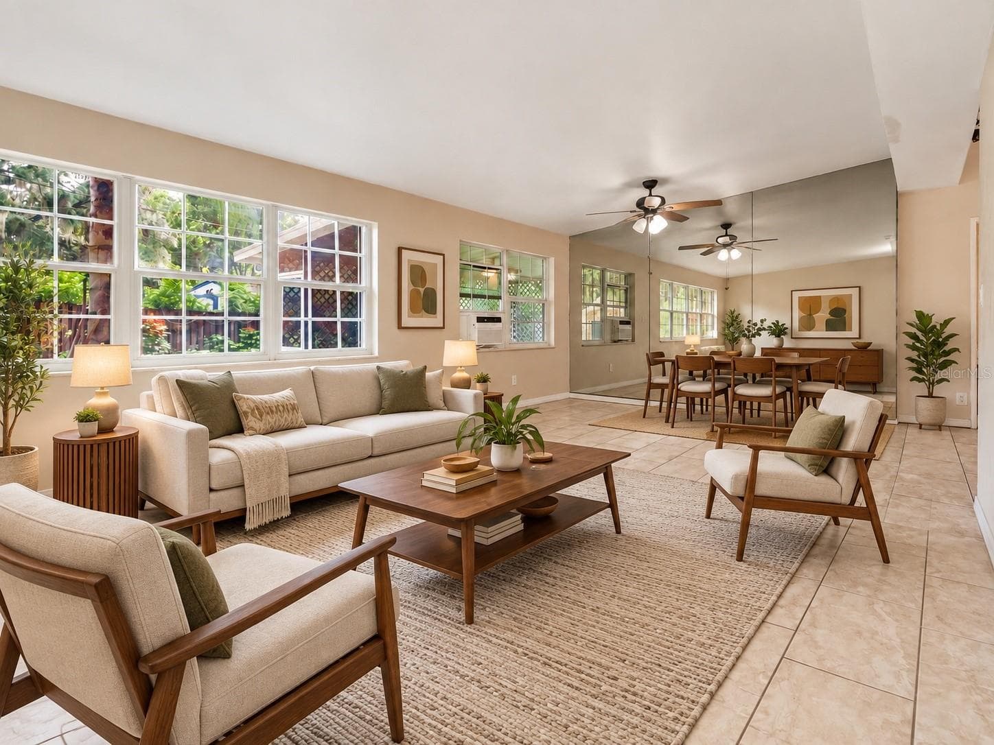AI altered pictures with staged rooms for Buyer ease of visualization - 416 BROXBURN AVE, TEMPLE TERRACE