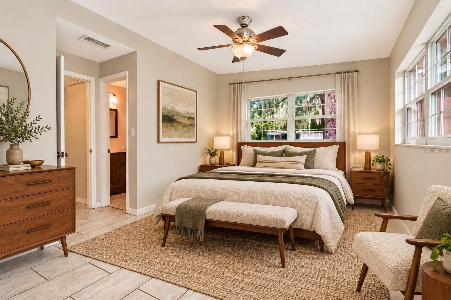 AI altered pictures with staged rooms for Buyer ease of visualization - 416 BROXBURN AVE, TEMPLE TERRACE