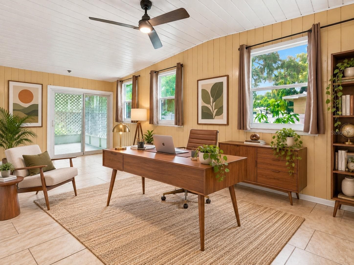 AI altered pictures with staged rooms for Buyer ease of visualization - 416 BROXBURN AVE, TEMPLE TERRACE